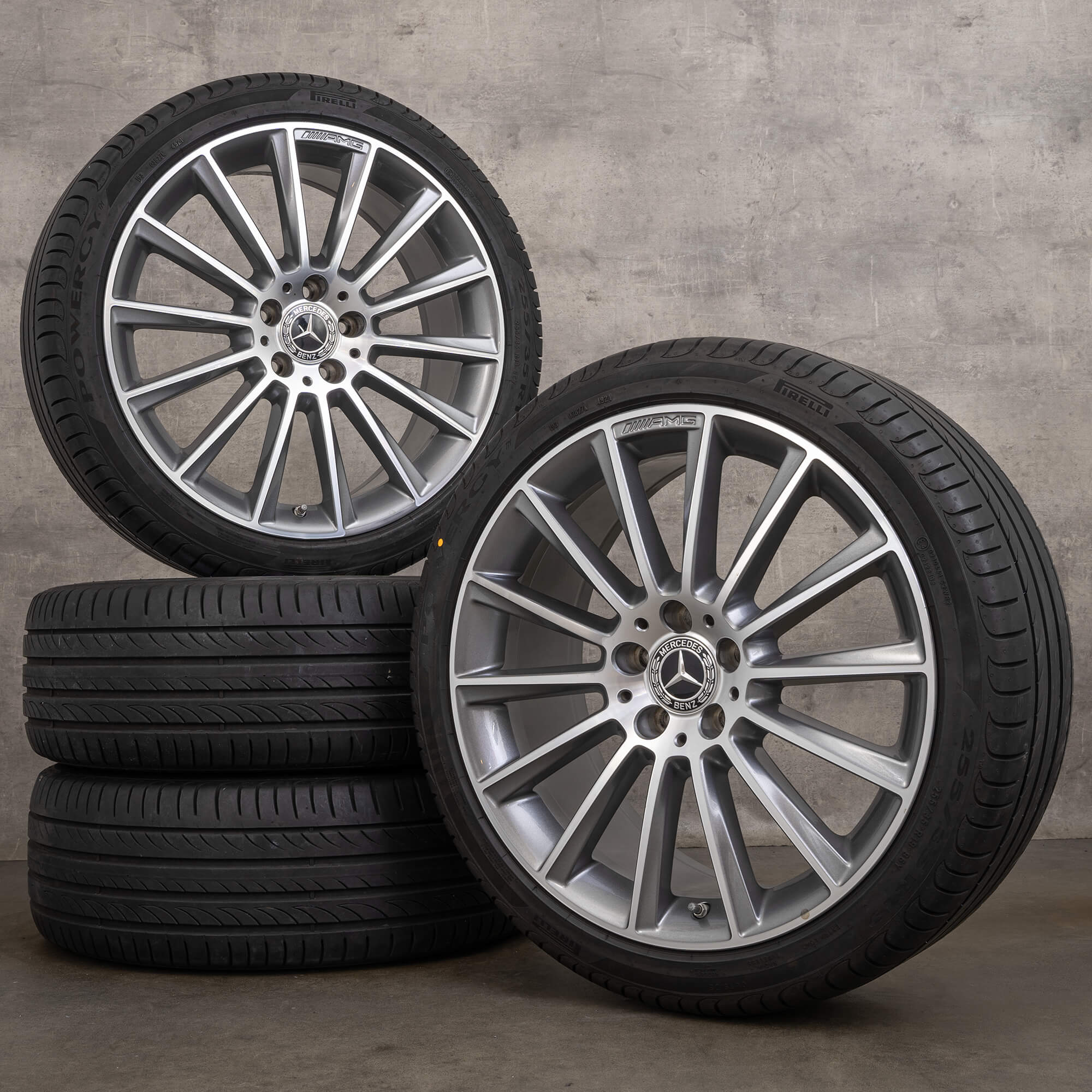 Jante originale AMG Mercedes C-Class W205 S205 C205 A205 de 19 inch pentru iarna