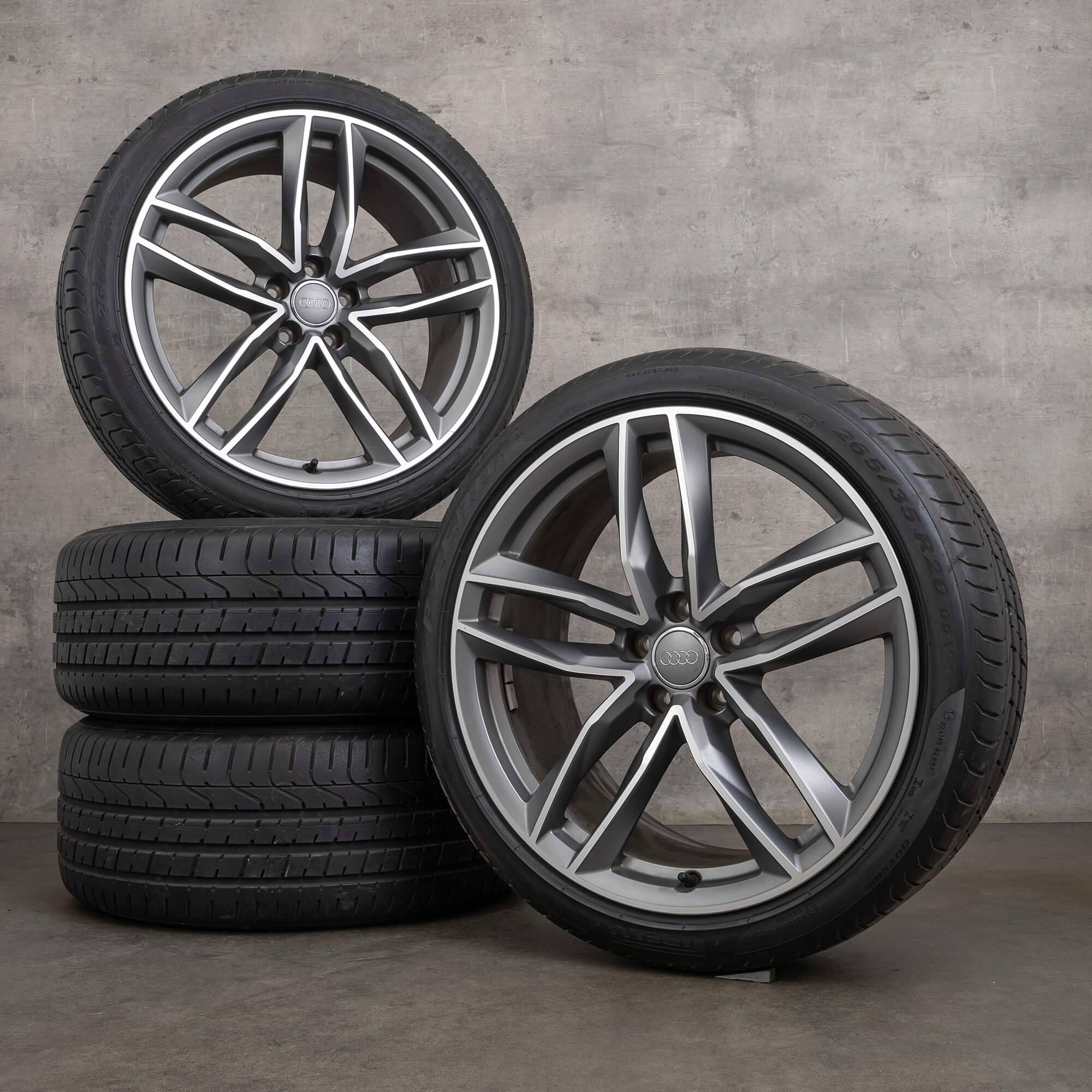 Audi A7 S7 C7 4G summer wheels 20 inch rims tires 4H0601025BR