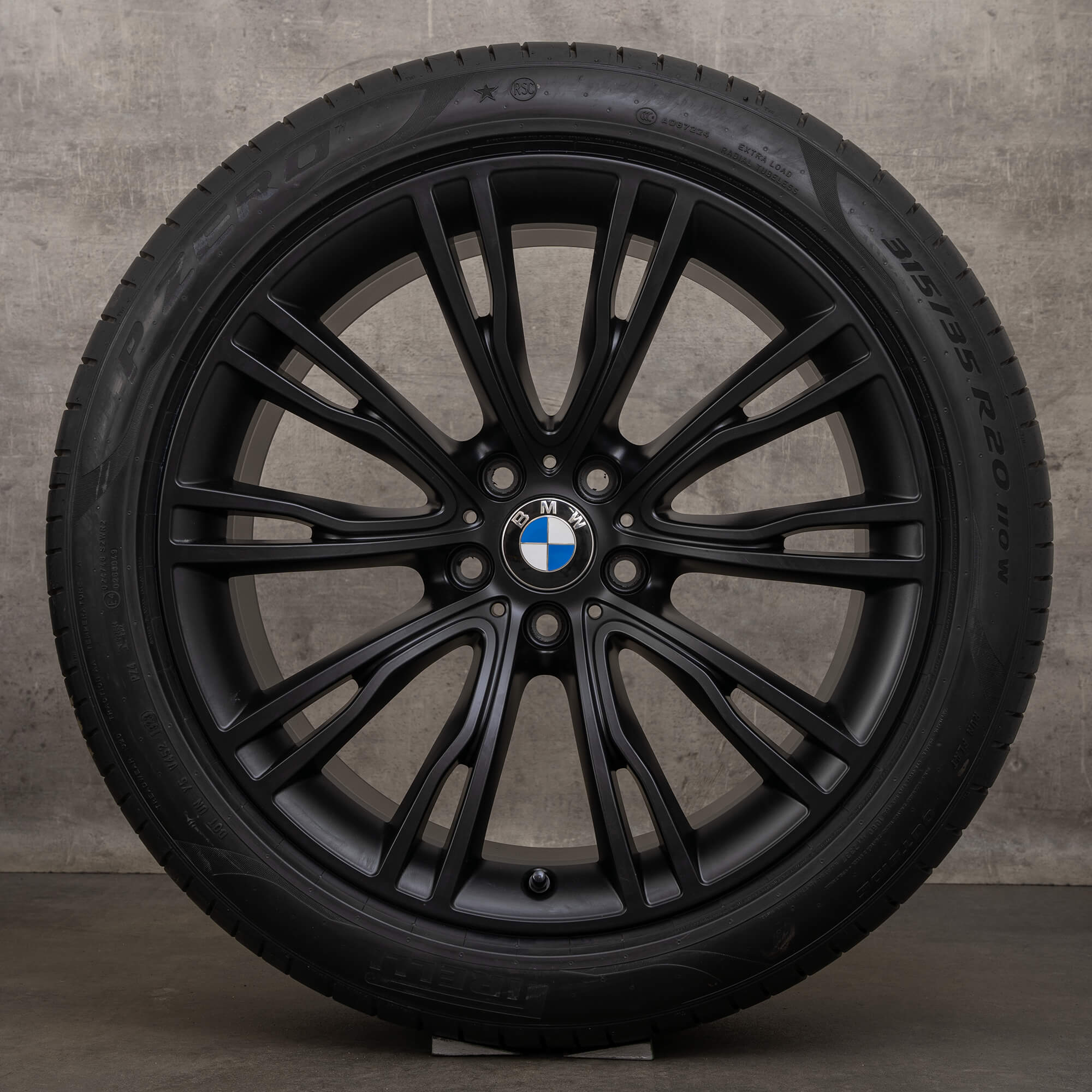 Original BMW X5 E70 F15 X6 F16 20 inch summer tires 551 rims 7847310 7847311