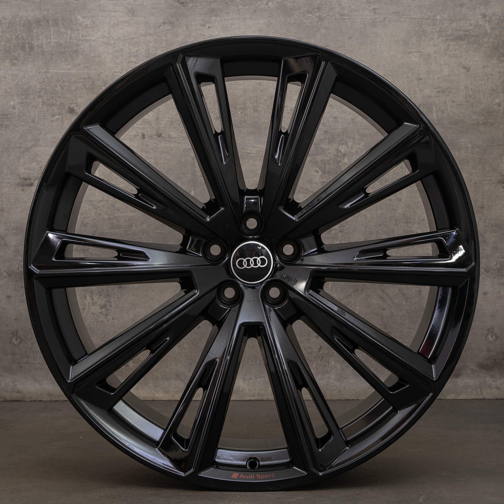 Originele Audi Q8 SQ8 4M 23 inch velgen 4M8601025R trapezium zwart