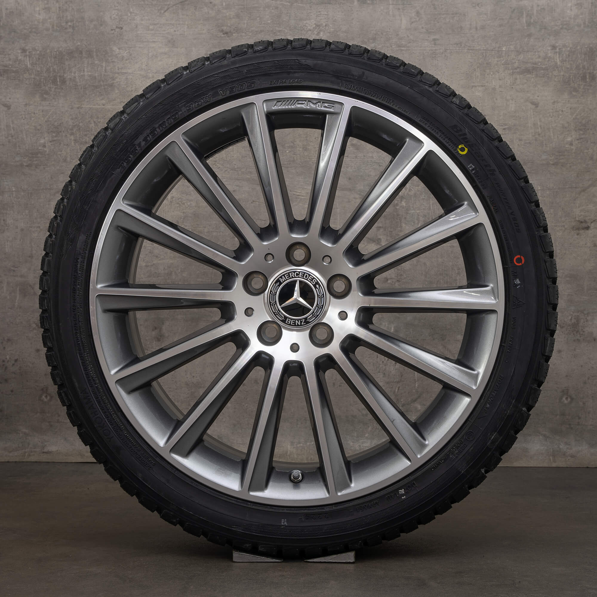 Originele Mercedes Benz C Klasse AMG winterwielen 19 inch C43 C450 W205 S205 C205 A205 velgen A2054015400 A2054016600 Himalayagrijs glanzend NIEUW