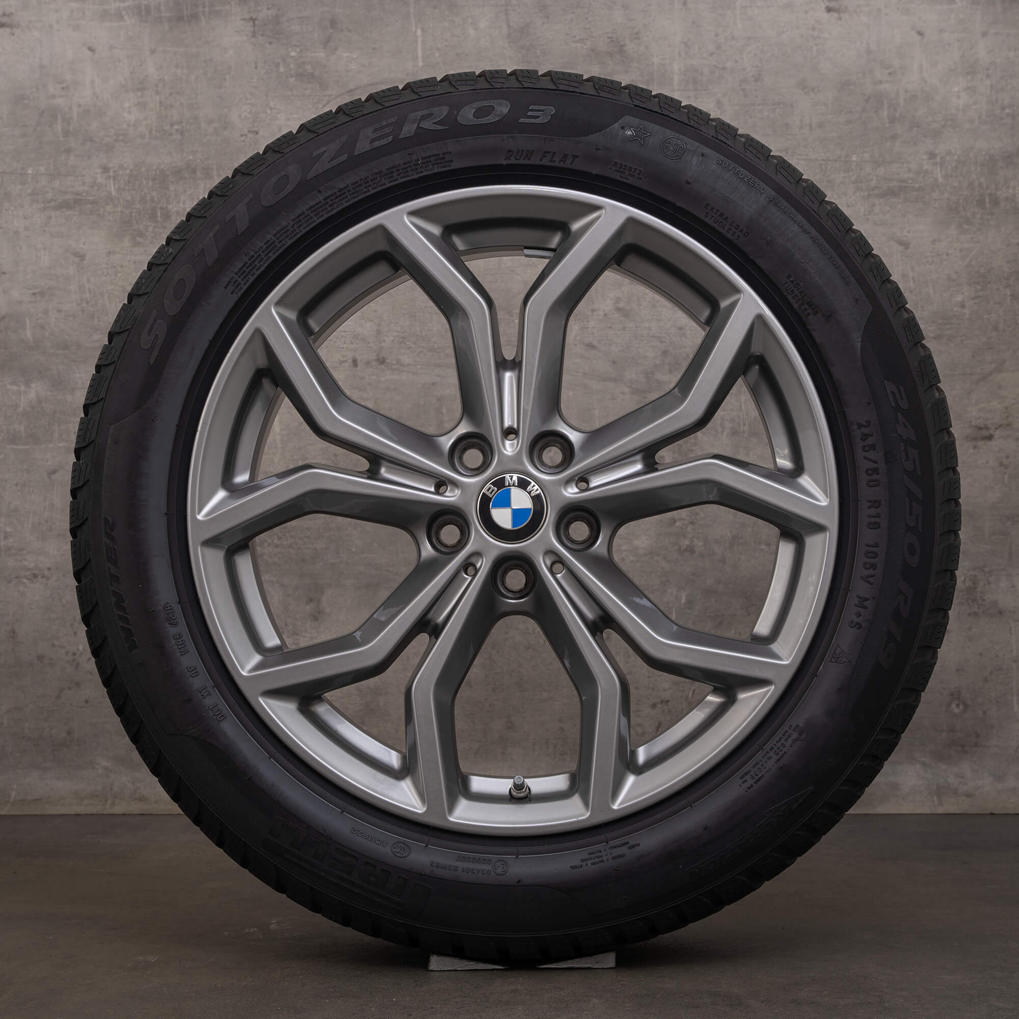 OEM BMW X3 X4 rims 19 inch G01 G02 winter wheels 6877328 Styling 694 ferricgrey