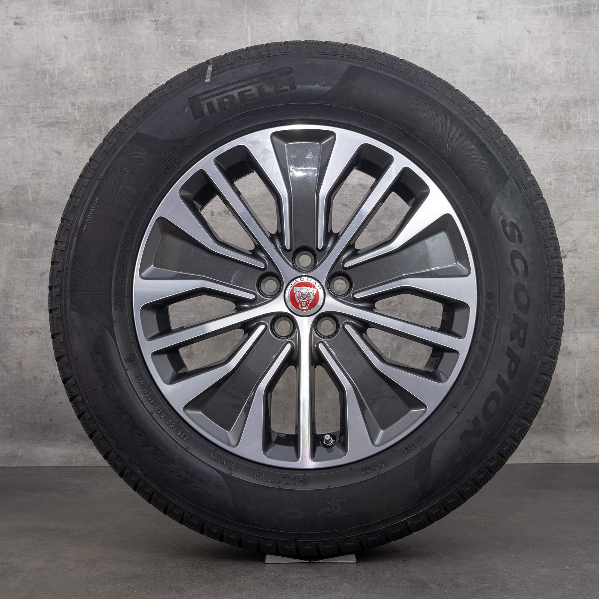 Jaguar 18 inch rims I-Pace alloy winter tires wheels J3D3-1007-NA