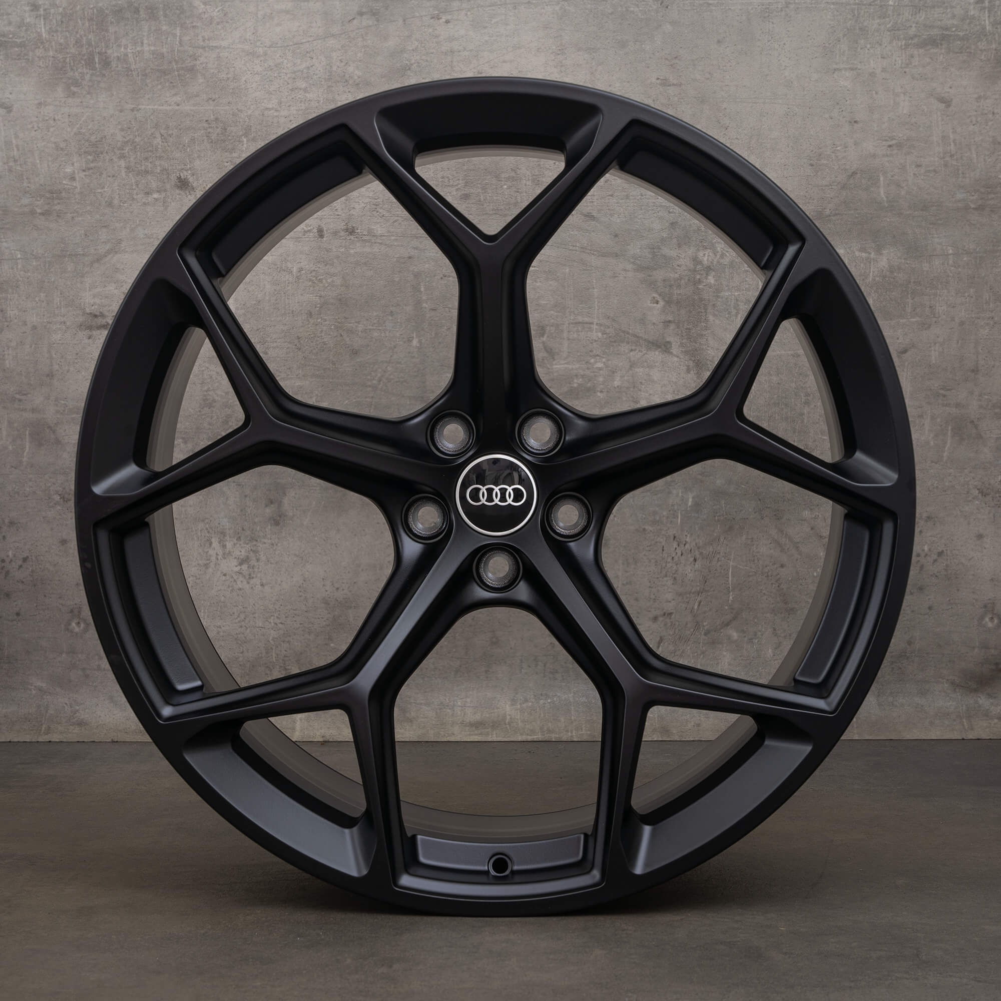 OEM Audi RS6 RS7 rims 22 inch 4K C8 4K0601025BM honeycomb design black matt NEW