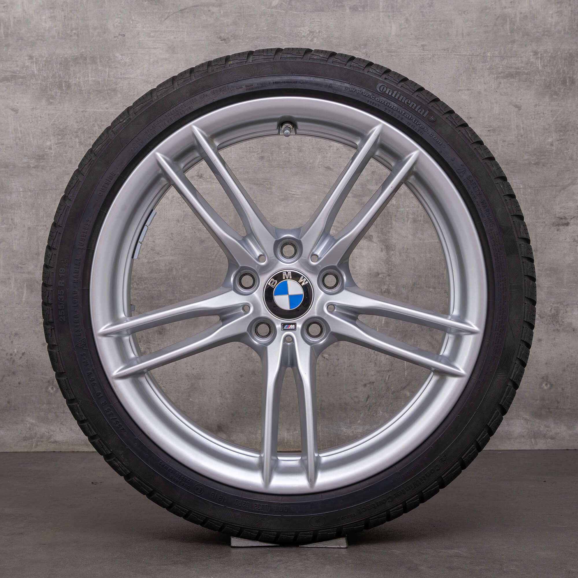 Originele BMW M3 M4 winterwielen 19 inch F80 F82 F83 velgen styling 641 M 2284907 2284908 zilver