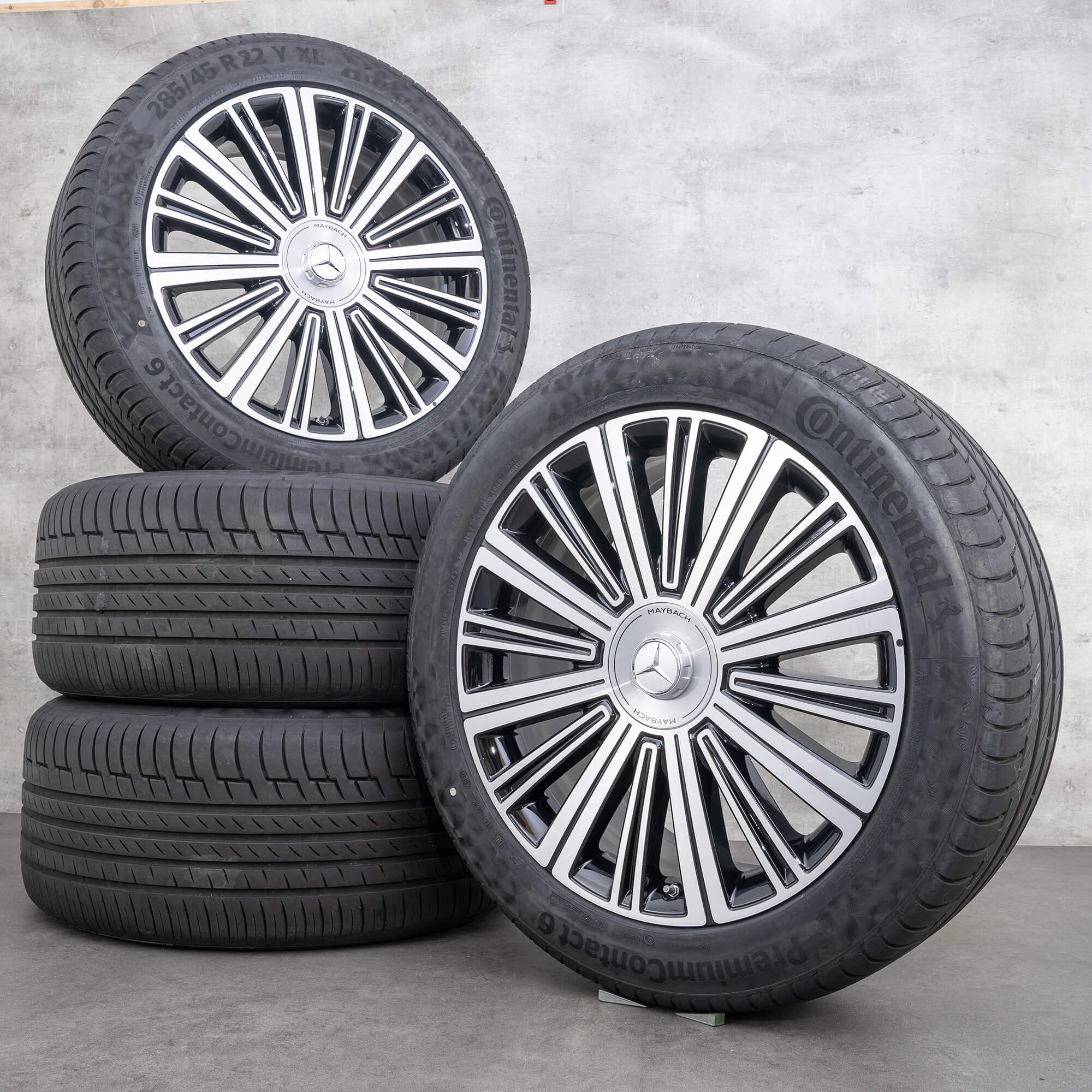 Maybach 22 inch Mercedes rims GLS X167 alloy summer tires wheels