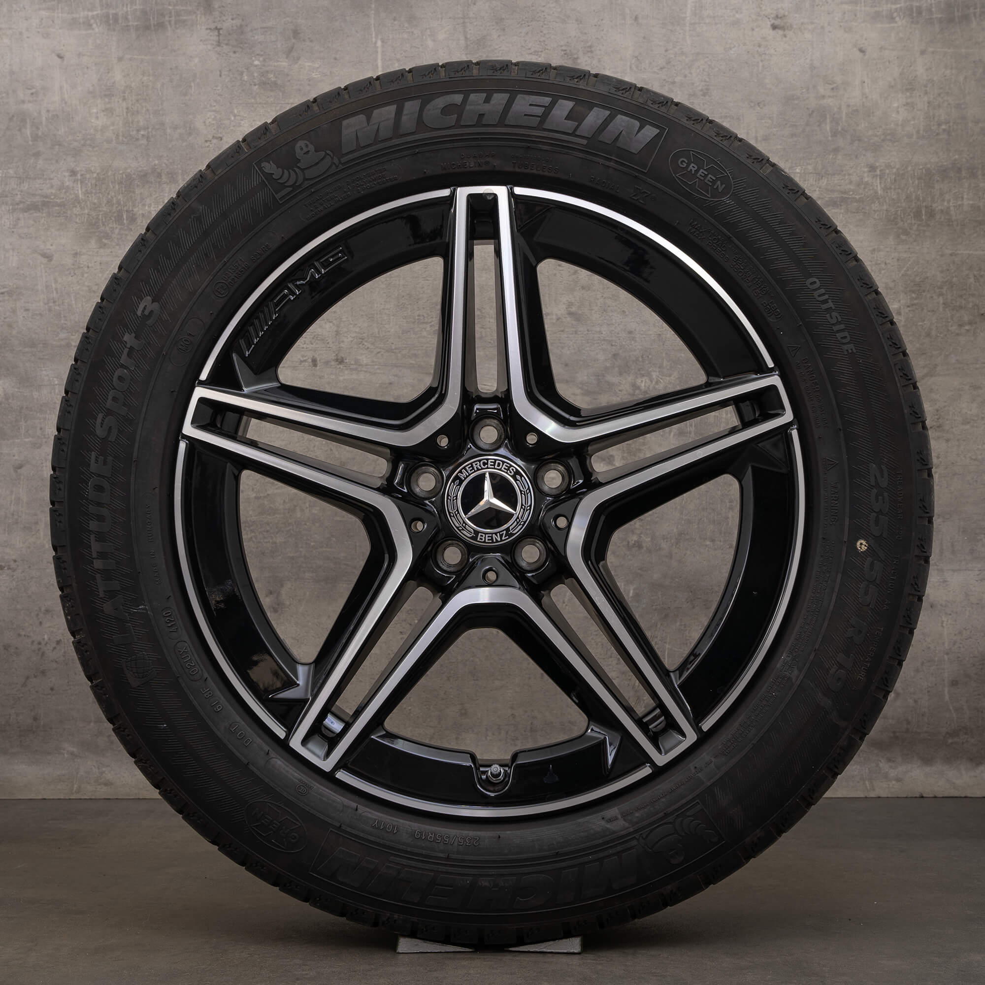 Originele AMG Mercedes GLC 43 C253 19 inch zomerbanden velgen A2534015300