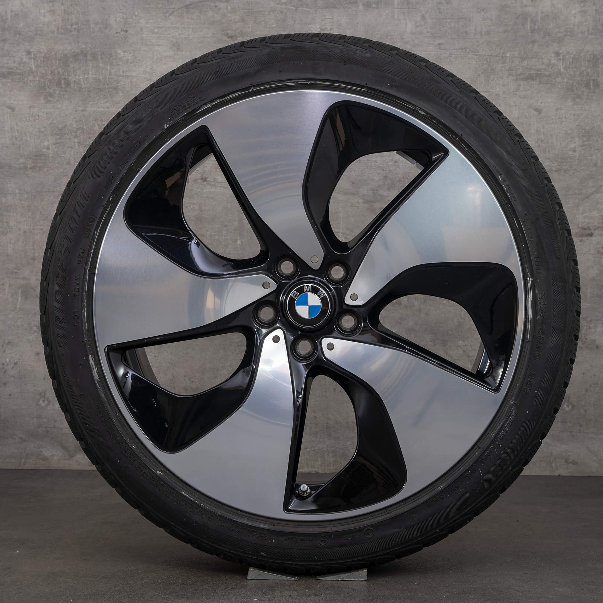 BMW i8 I12 I15 winter tires wheels styling 444 20 inch rims 7 mm