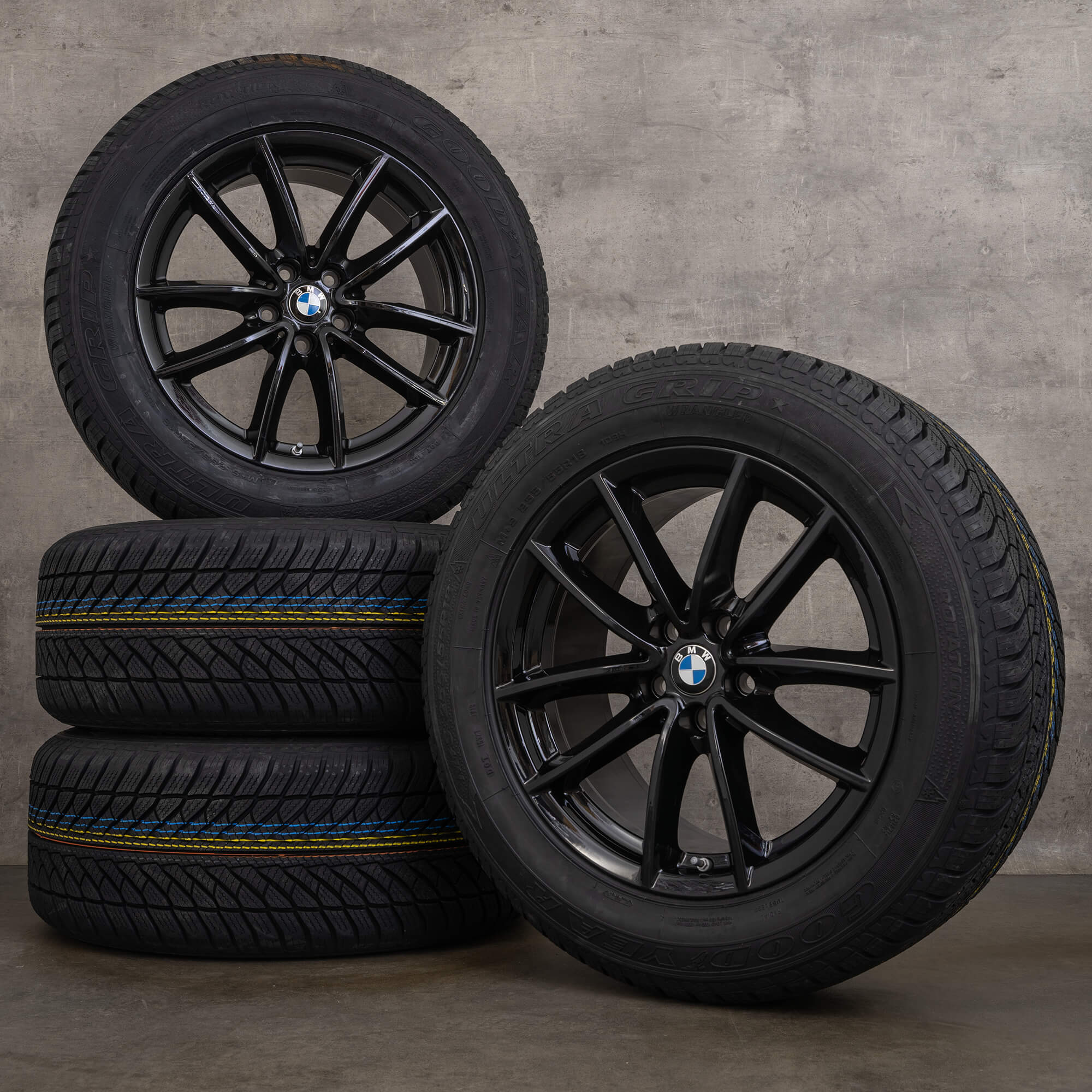 OEM BMW X5 G05 X6 G06 18 inch winter tires rims 618 6880684 black
