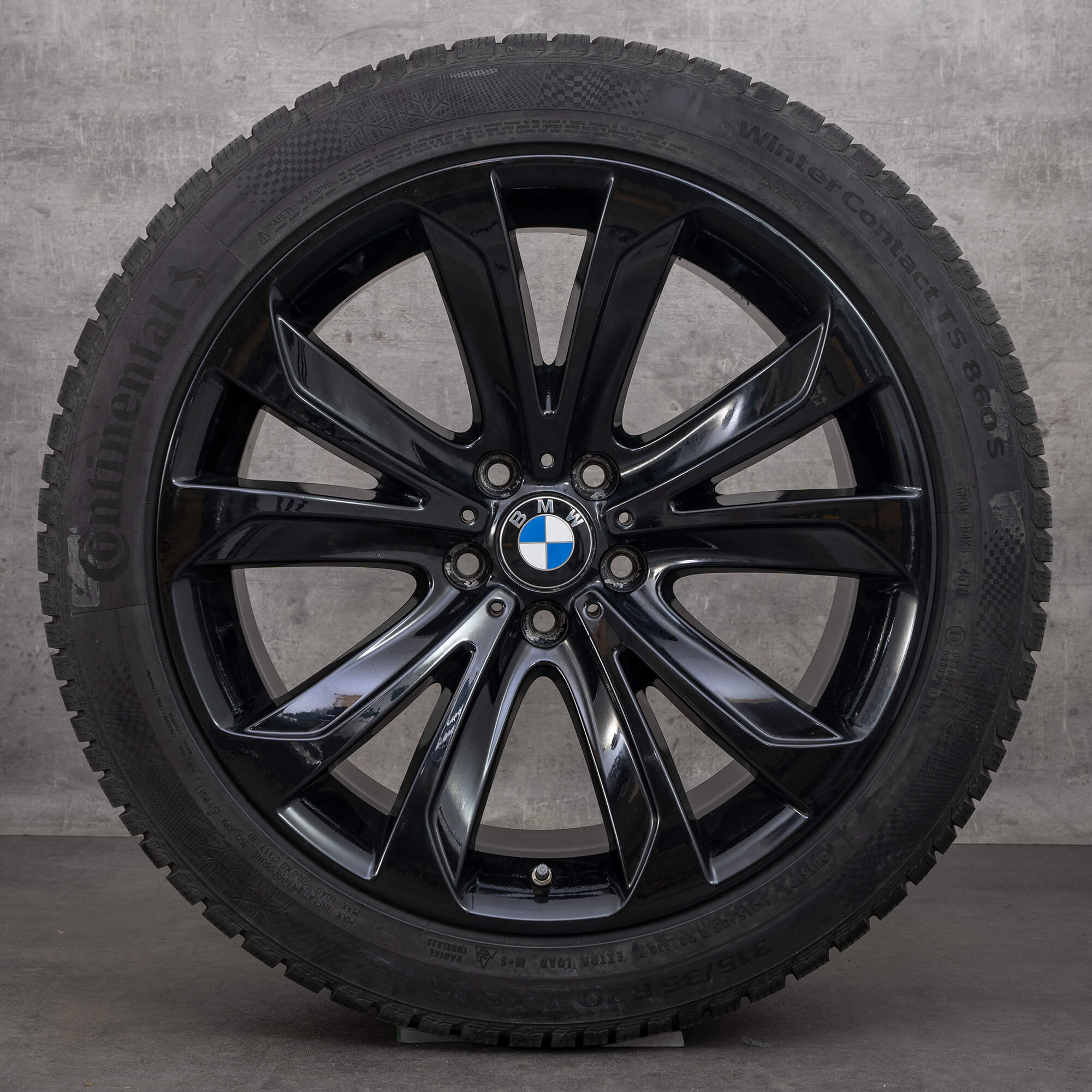 BMW 20 palcové ráfky X5 E70 F15 X6 F16 zimni pneumatiky kompletni kola 491