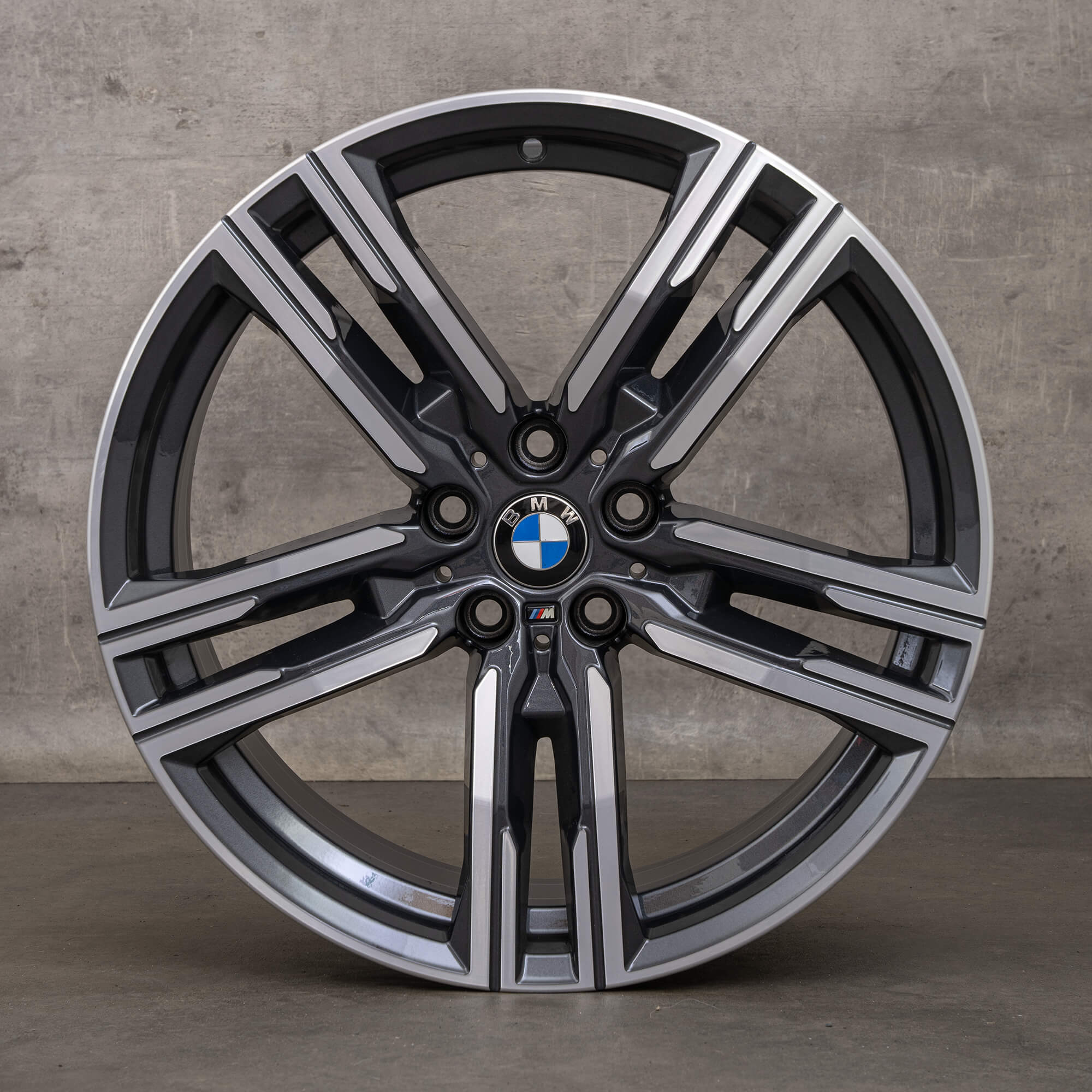 BMW Seria 8 G14 G15 G16 jante 19 inch 727 M 8090019 8090020 aluminiu orbit gri