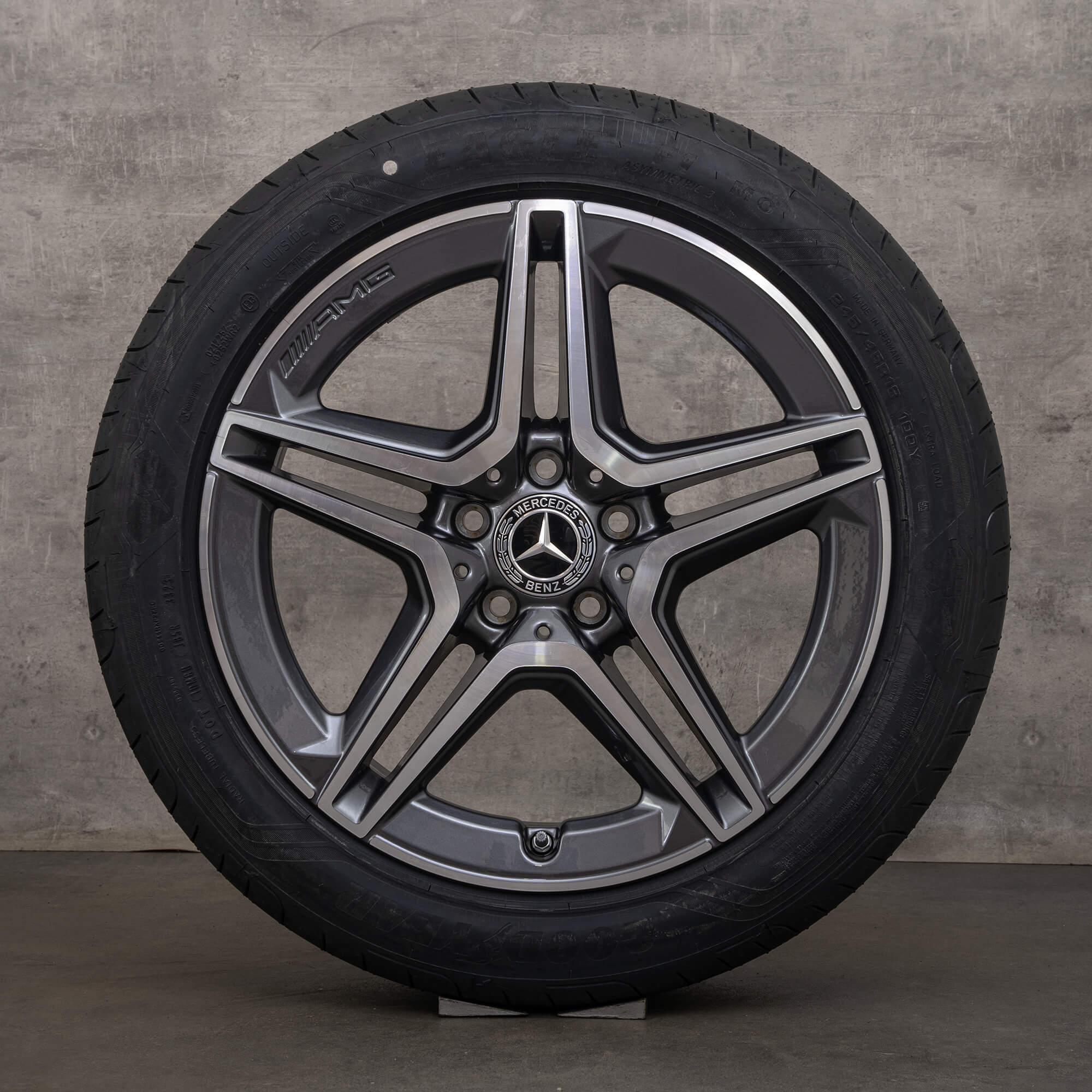 Originele AMG Mercedes Benz E-Klasse velgen 18 inch W213 S213 C238 A238 zomerbanden A2134016300 Himalaya grijze zomerwielen NIEUW