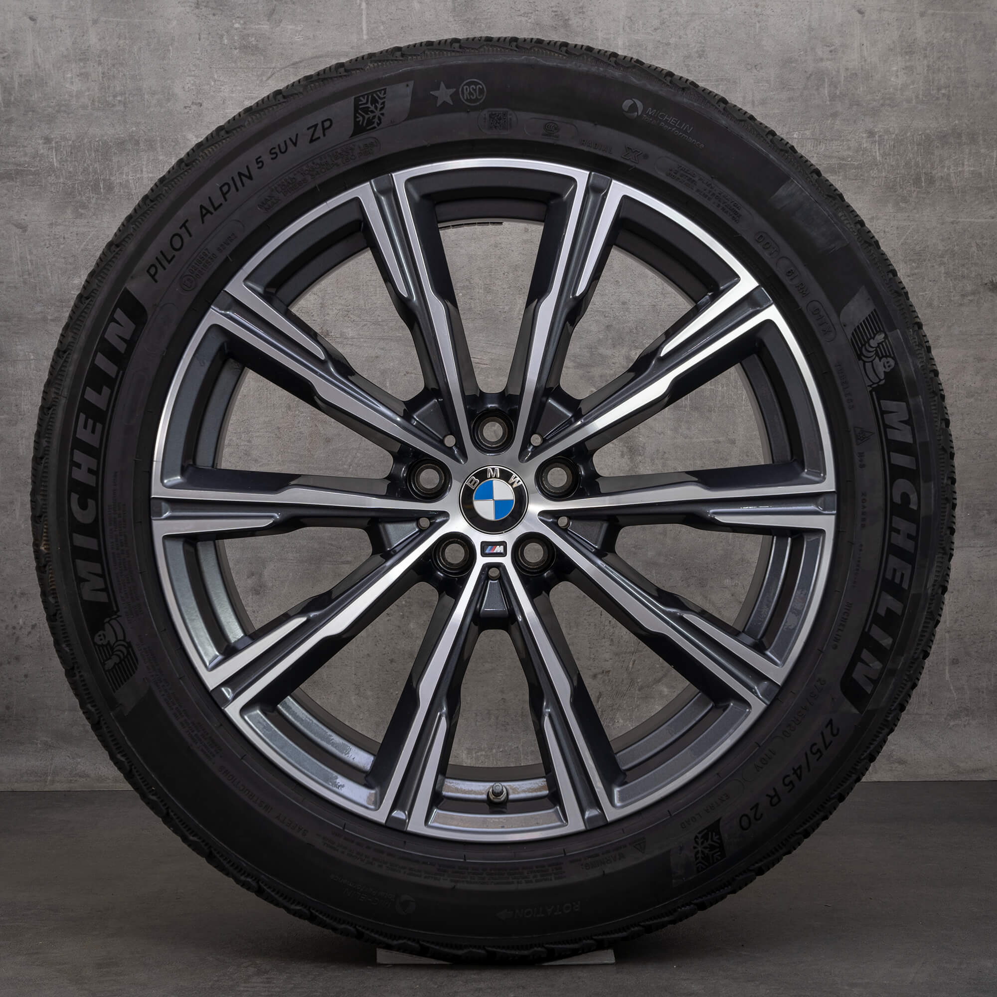 BMW X5 G05 X6 G06 jante 20 inch anvelope iarna roti Styling M740 8071996