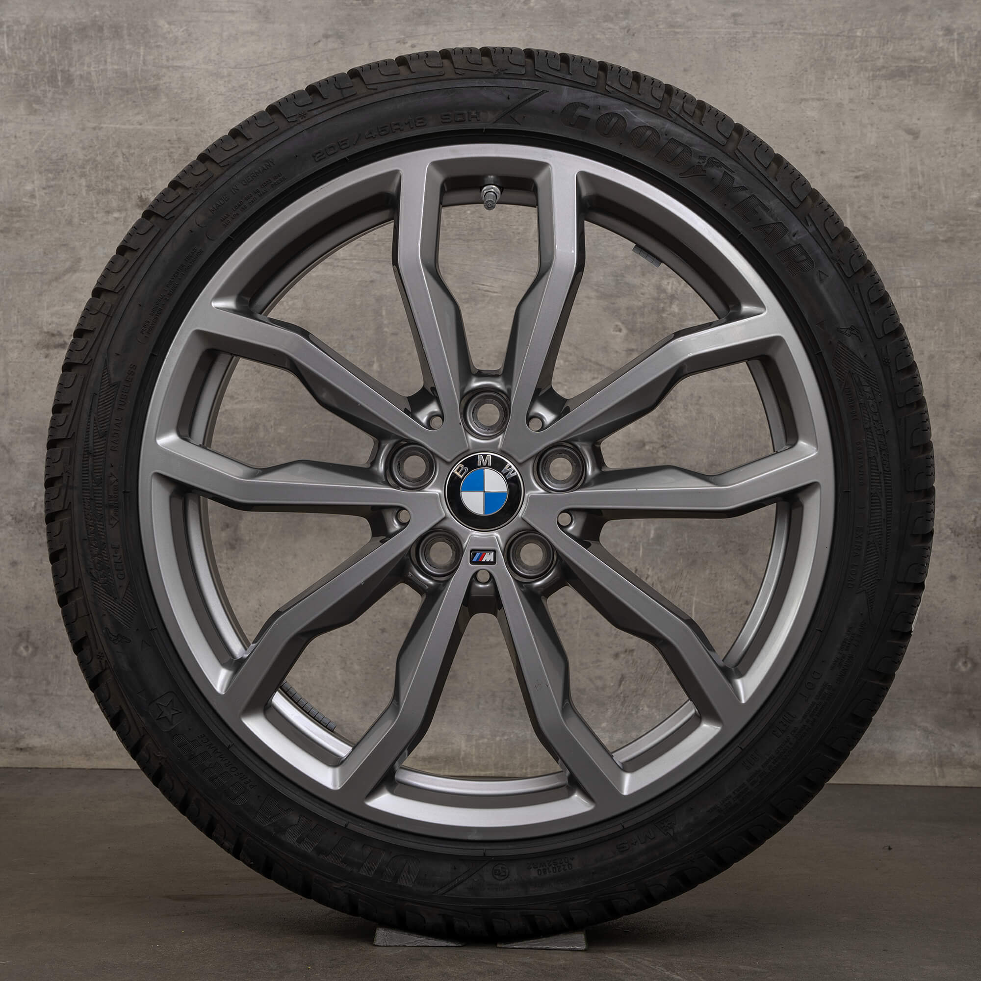 OEM BMW X1 X2 winter wheels 18 inch F48 F39 rims Styling 771 M 6877550 ferricgrey