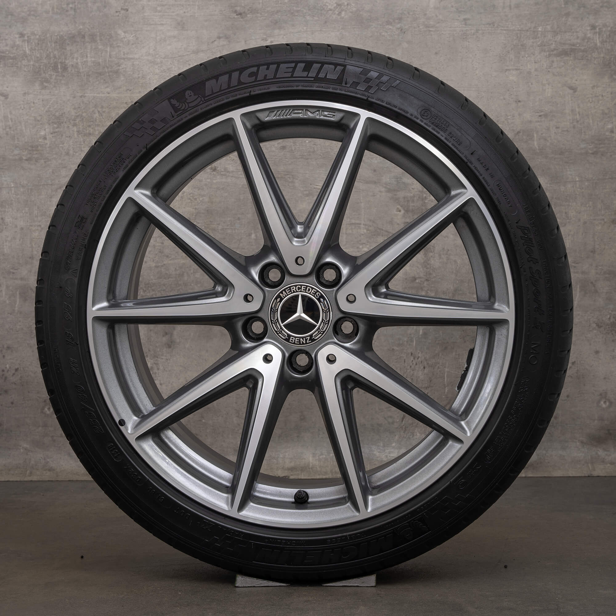 Jantes d'origine AMG Mercedes Benz Classe A A45 CLA45 18 pouces 250 Sport W176 W117 pneus été A1764010800 roues