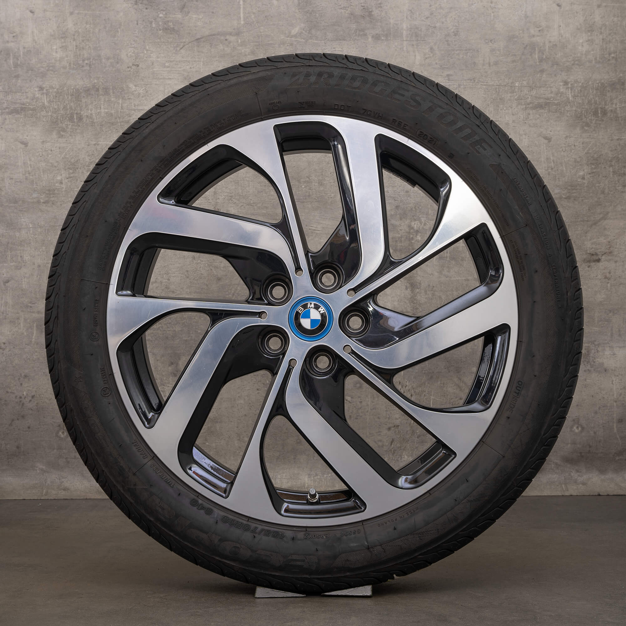 Originální BMW i3 I01 19 palcové letni pneumatiky ráfky 6852054 Styling 428