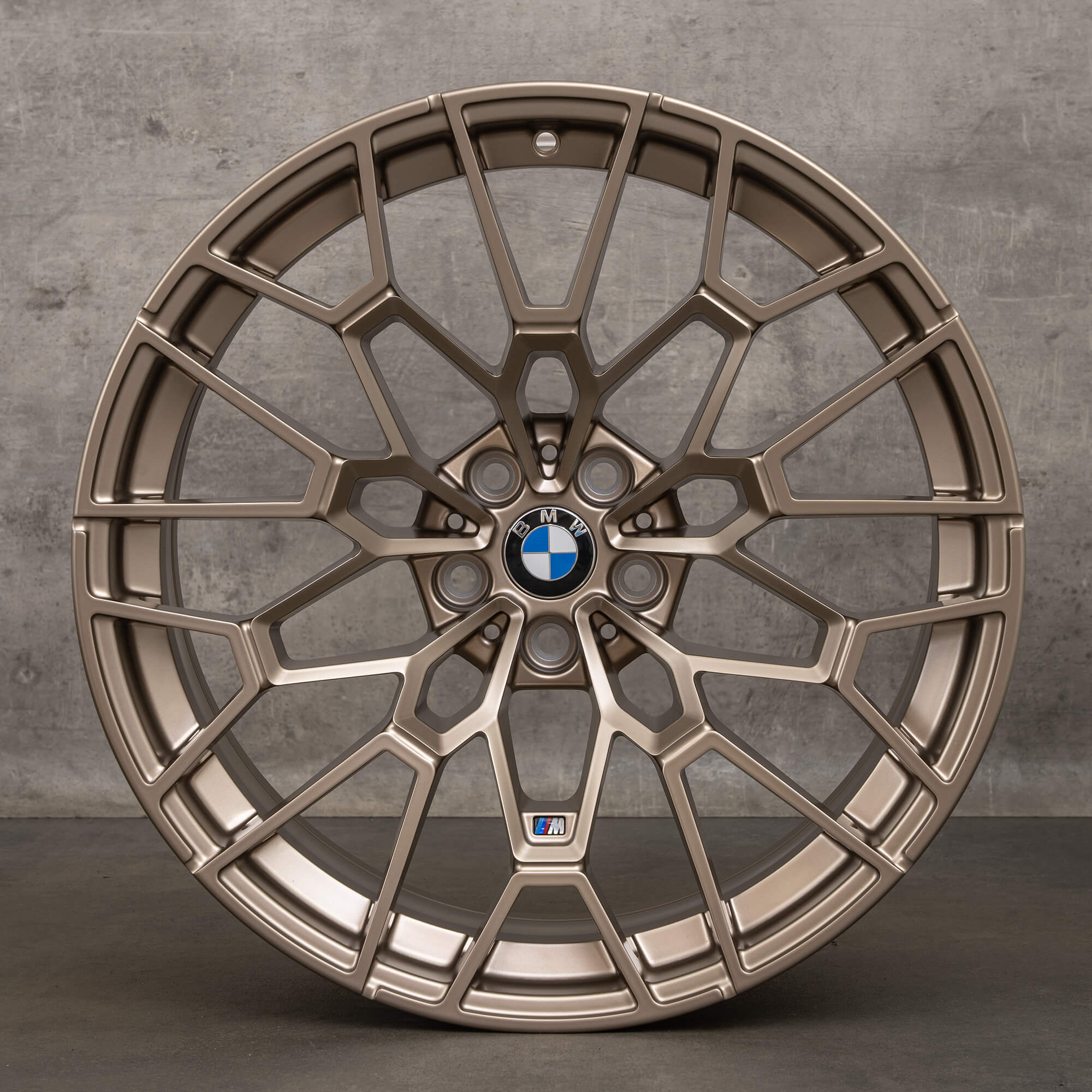 Jante originale BMW M2 M3 M4 19 20 inch G87 G80 G82 G83 Styling 827 M 7884365 7884366 auriu bronz mat NOU