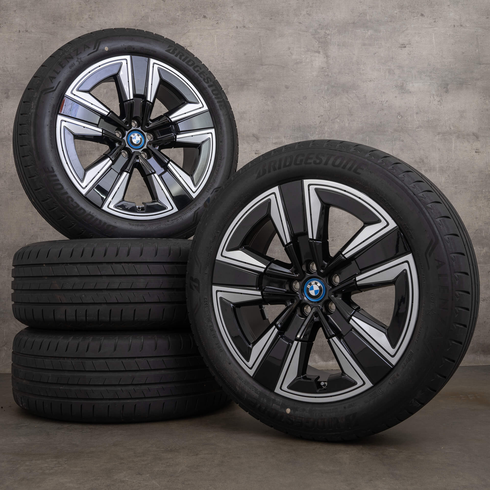 OEM BMW iX3 G08 19 inch summer wheels rims 6895627 Styling 842 jet black