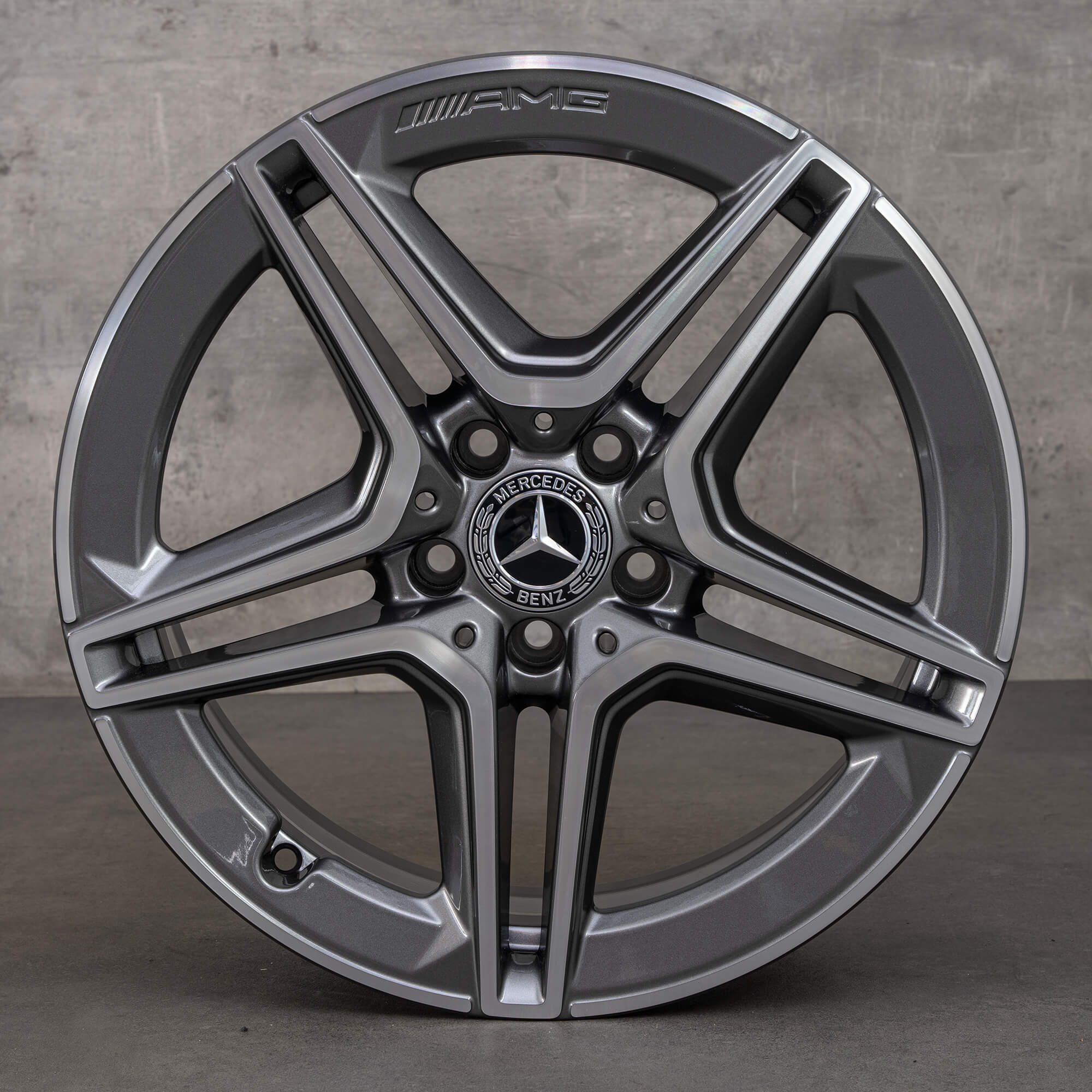 Mercedes-Benz A-Klasse A35 AMG velgen 18 inch W177 V177 A1774013800 himalayagrijs glanzend gedraaid