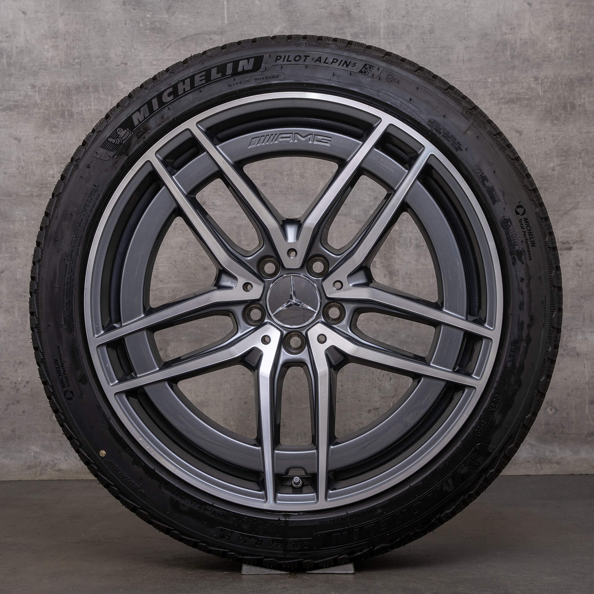 Original AMG Mercedes Benz SL 43 55 63 roues d'hiver 20 pouces R232 jantes A2324012100 A2324012200 himalaya grey brillant