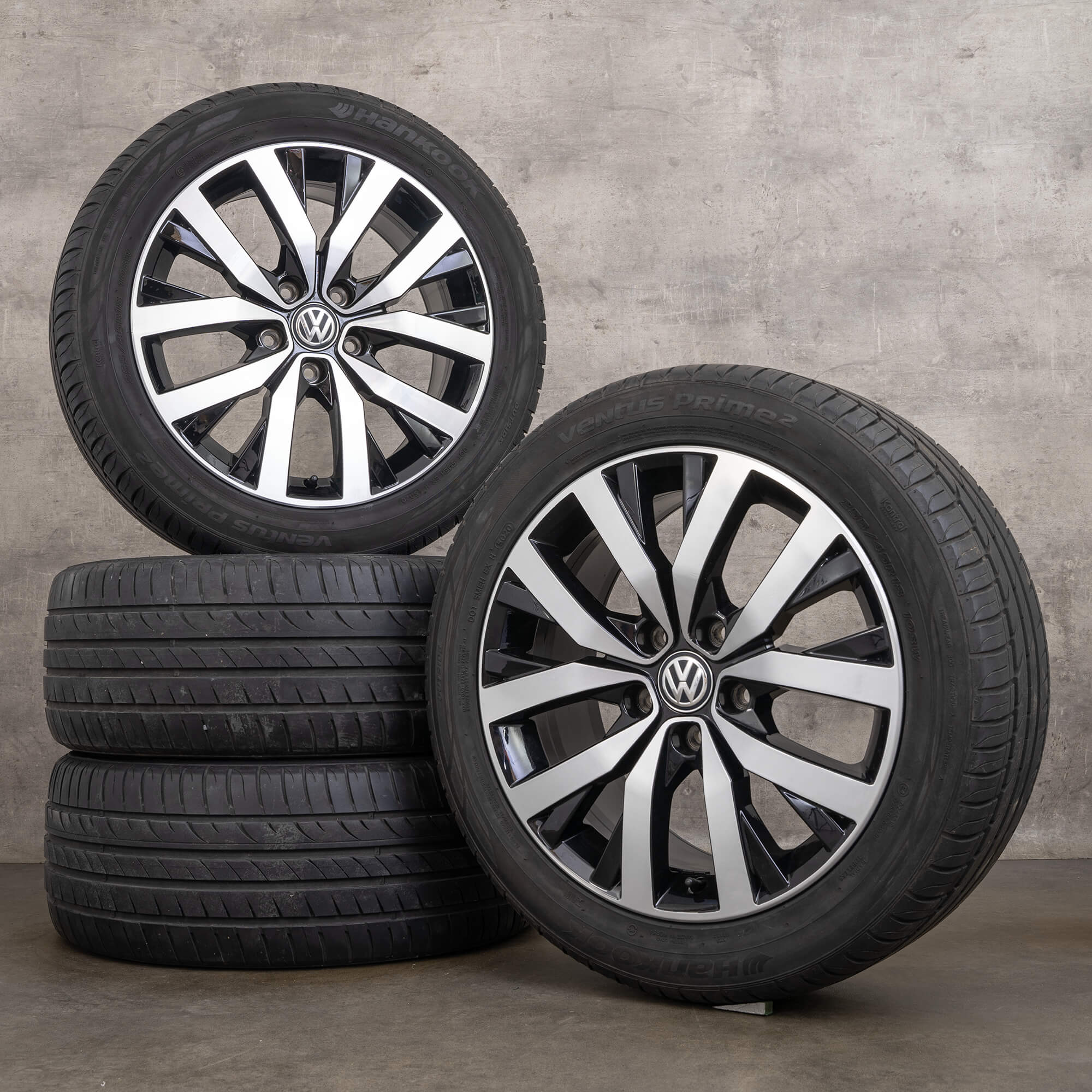 OEM VW T5 T6 T6.1 18 inch winter tires rims 7E0601025H Toluca black