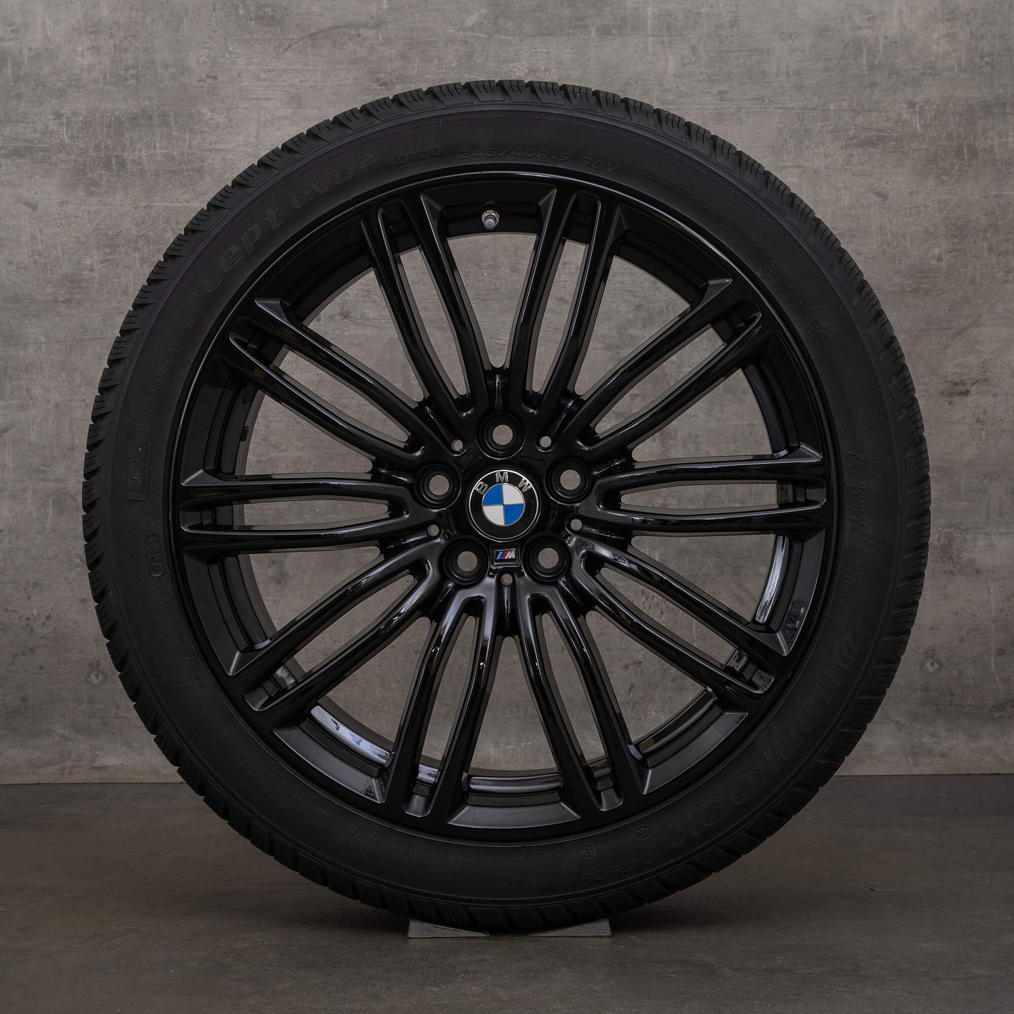 Originální zimni alu kola BMW řady 5 19 palcové ráfky G30 G31 styl 664 M 7856925 černá