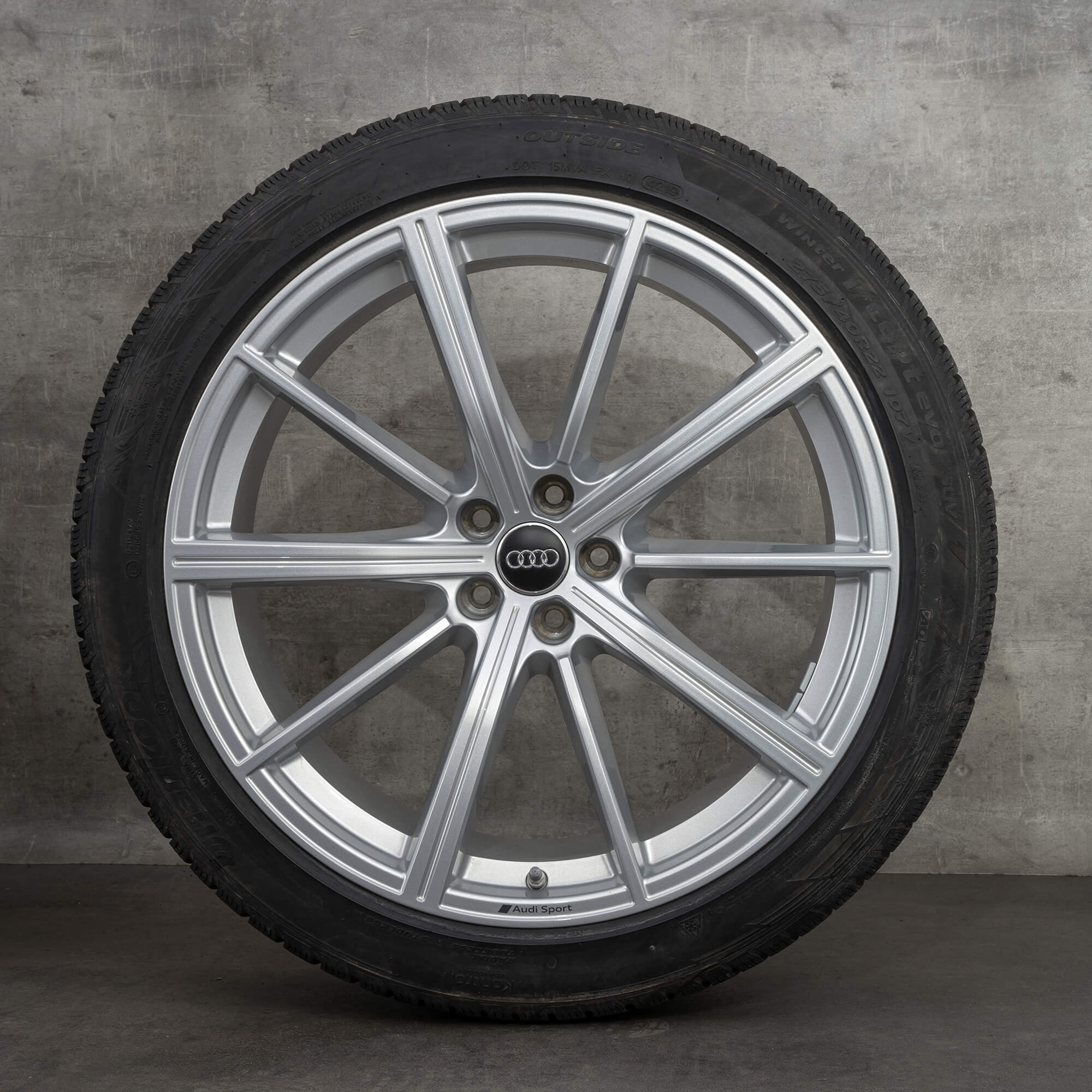 Jante Audi 22 inch RSQ8 4M8 anvelope de iarnă roți OEM 4M8601025AM