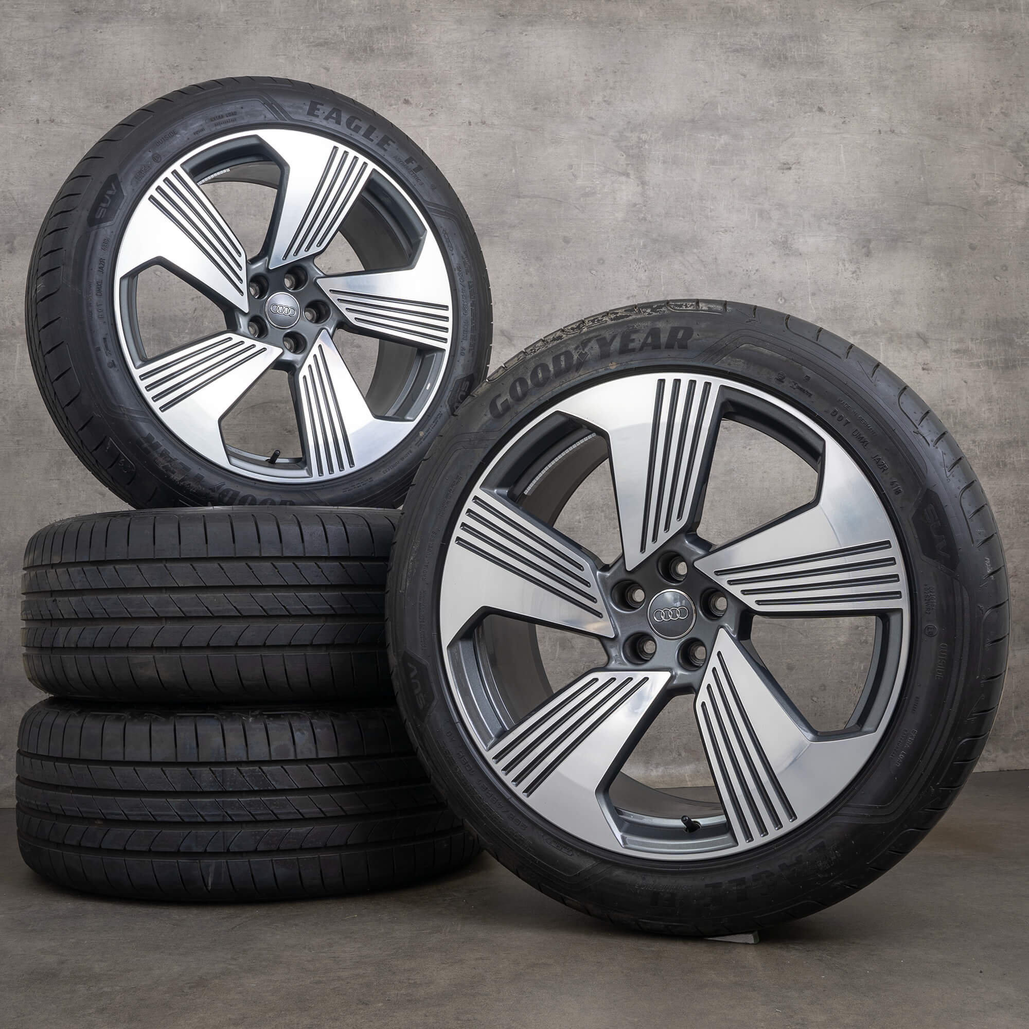 Jante Audi 21 inch Q8 e-tron GE Sportback 4KE601025F roți de vară Turbină