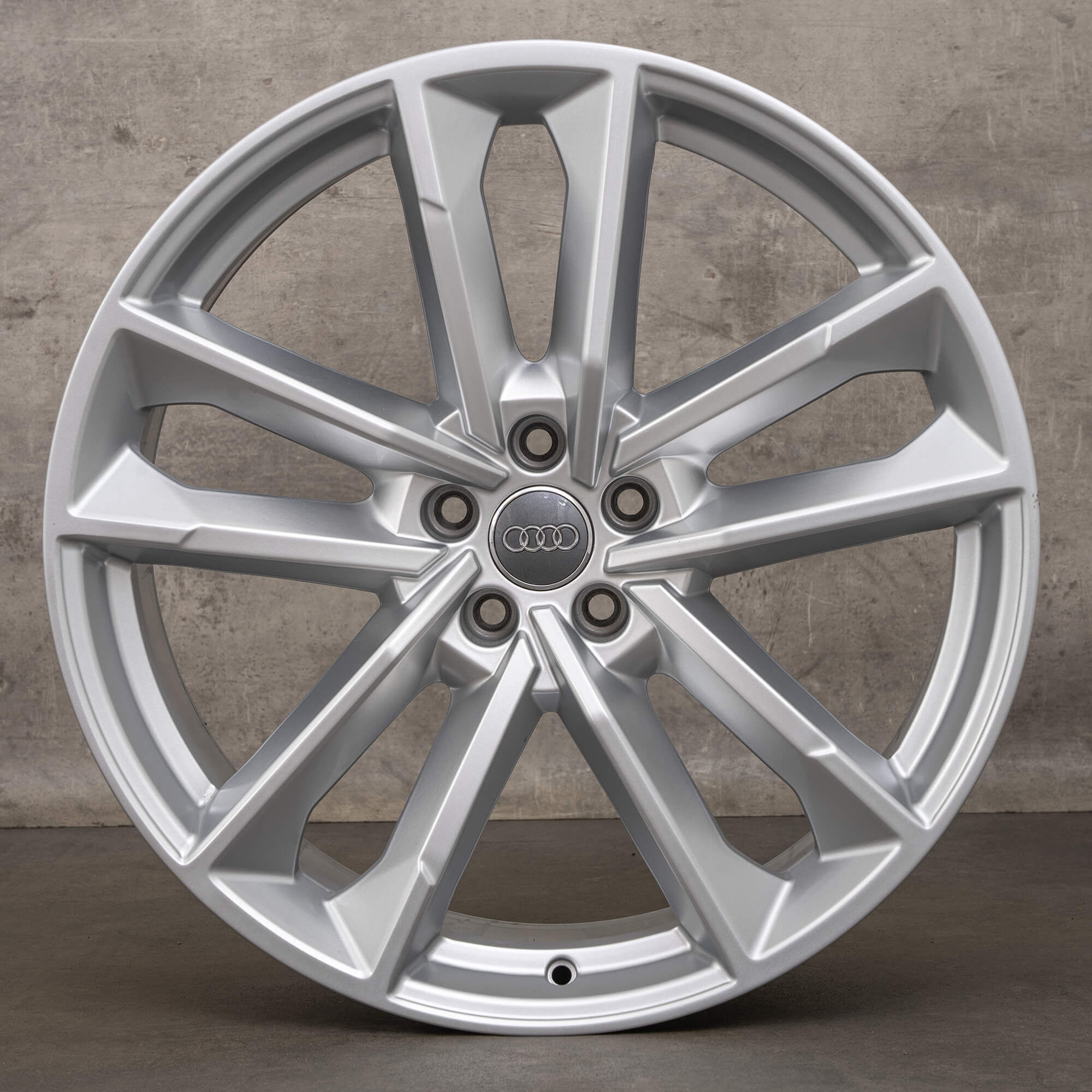 Original Audi A6 S6 C7 A7 S7 RS7 4G A8 S8 D4 21 inch rims 4G8601025AQ silver