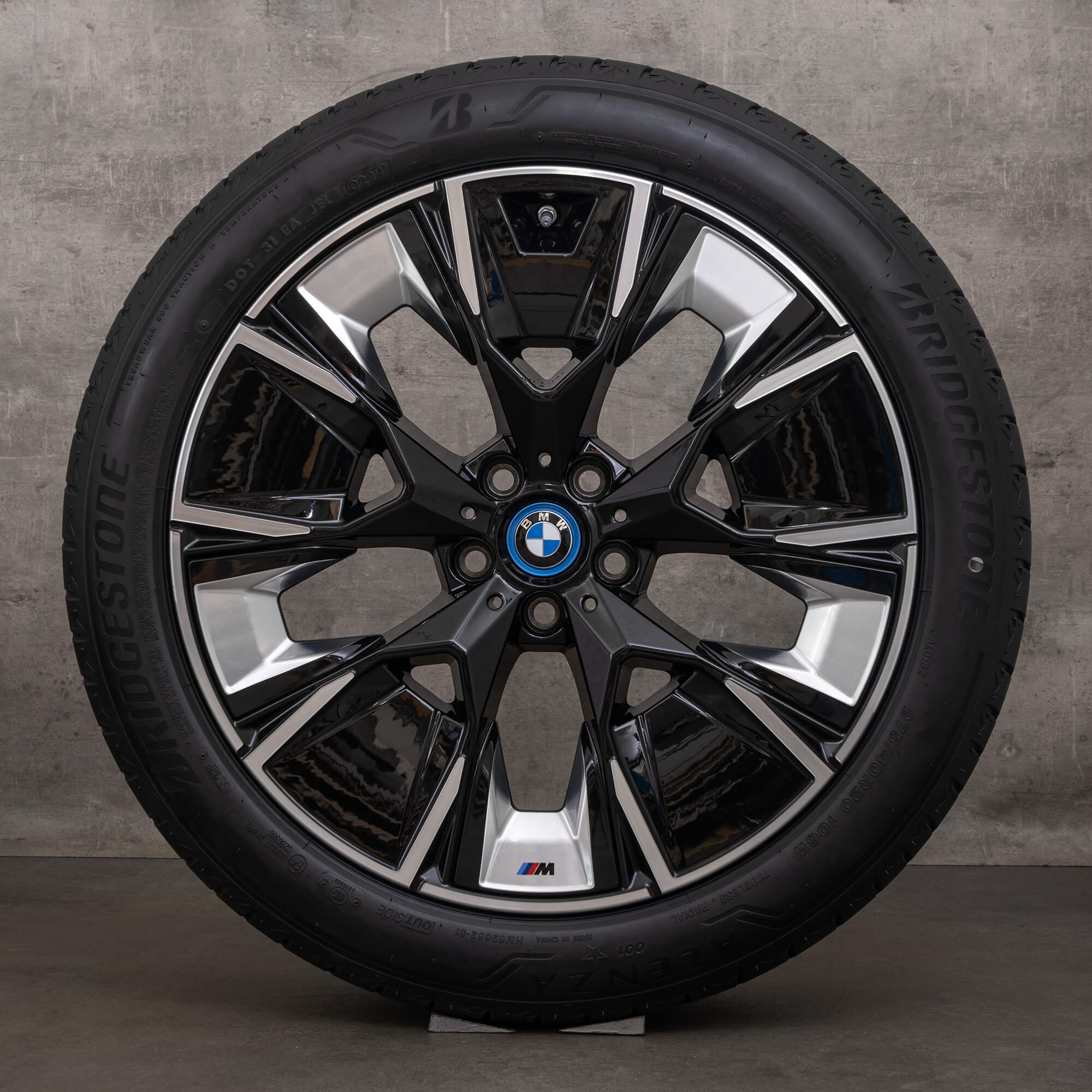 Jantes d'été d'origine BMW iX3 20 pouces G08 style 890 M 7916267 7916268 roues noires NEUF