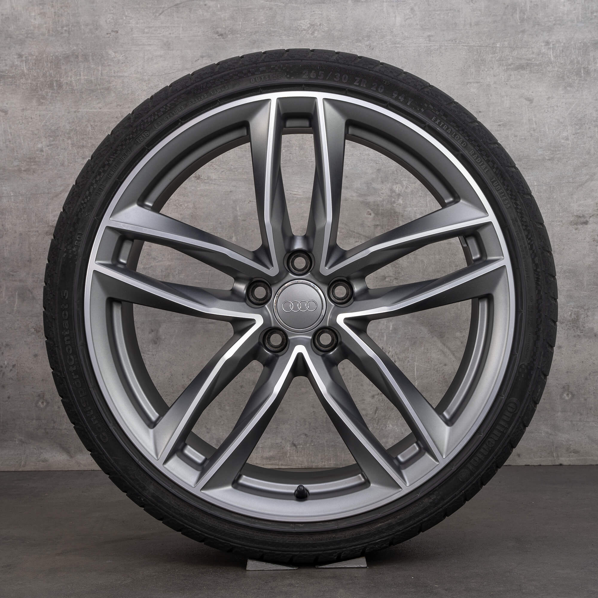 Audi A5 S5 B8 8T summer wheels 19 inch tires rims 8T0601025DG