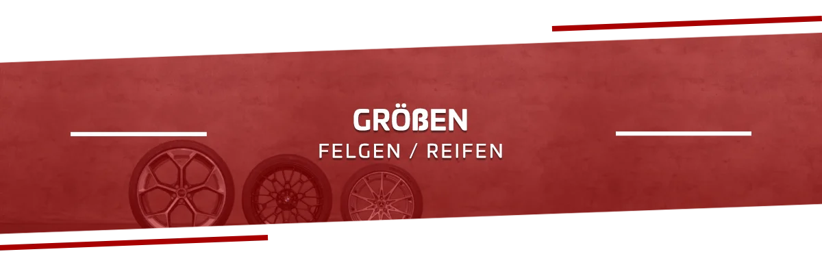 Erlaubte Felgen und Reifengrößen