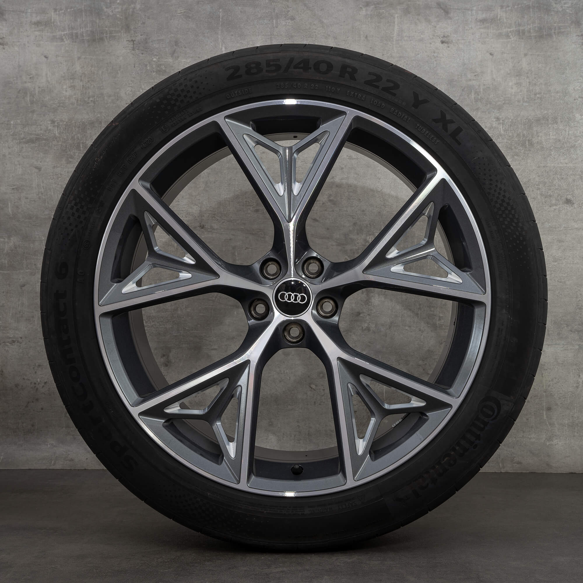 Audi 22 tommer fælge Q8 SQ8 4M8 sommerhjul sommerdæk alloysfælge 4M8601025AB