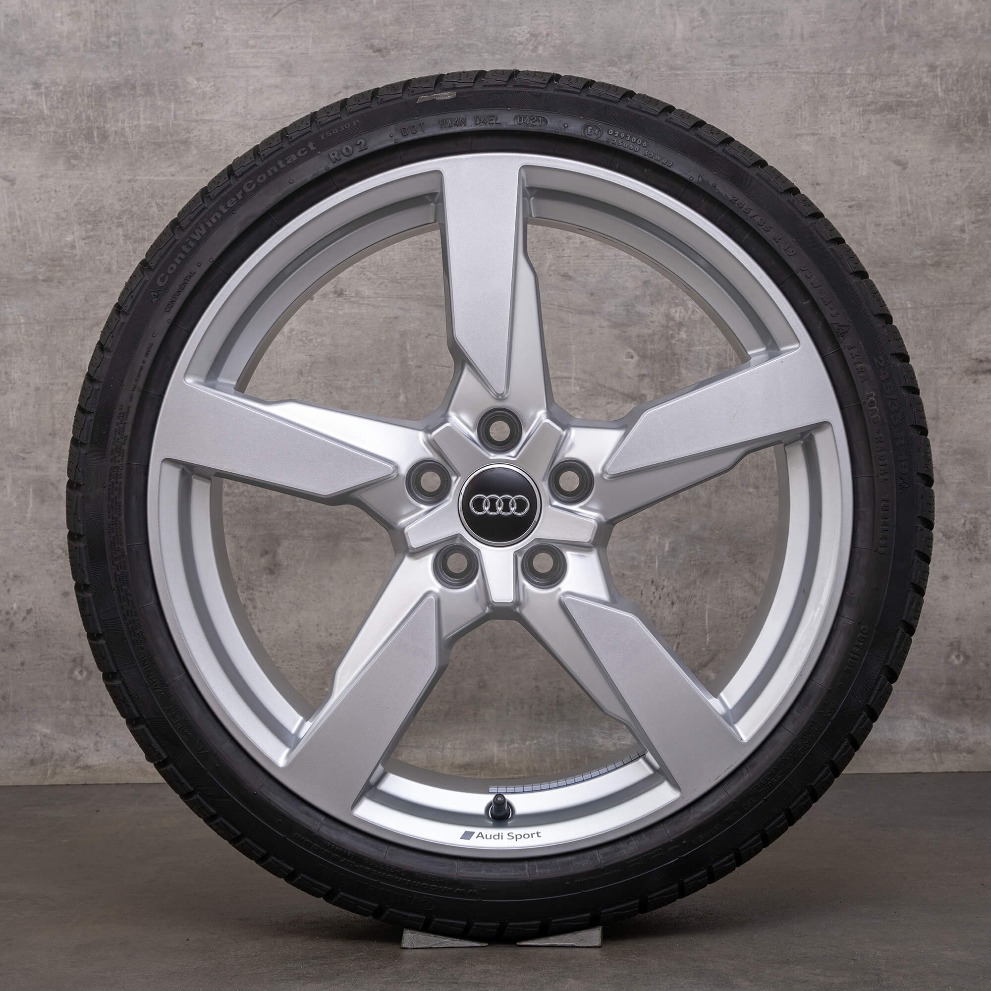 OEM Audi TT TTS RS winter wheels 19 inch 8S FV rims 8S0601025AA silver