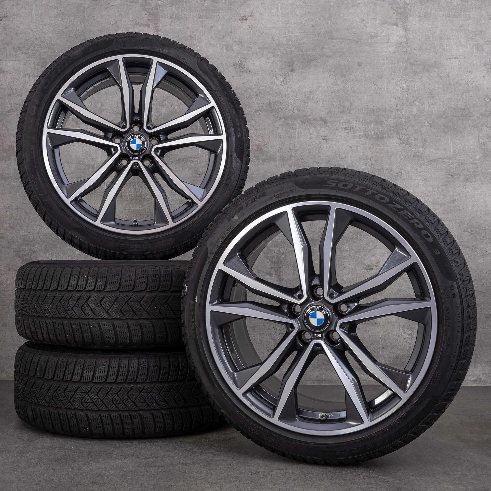BMW 19 palcové ráfky X1 F48 X2 F39 zimni pneumatiky kola Styling M715 8008616