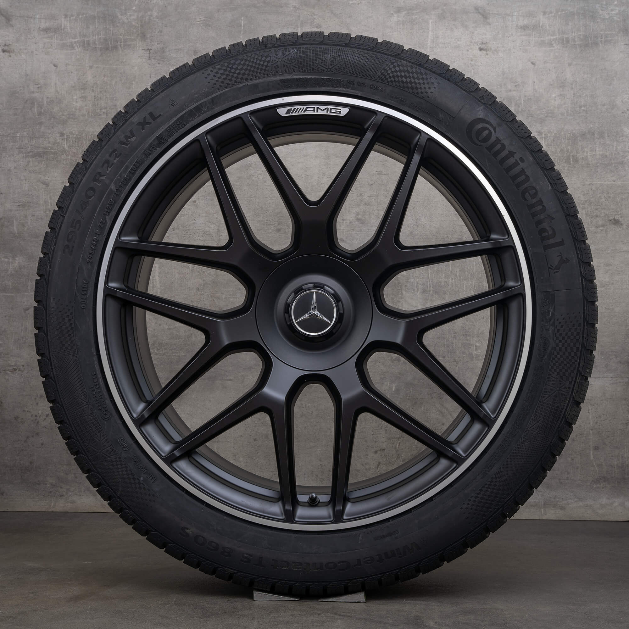 OEM Mercedes Benz G-Class AMG winter wheels 22 inch W463A G 63 rims A4634012000 black high gloss NEW