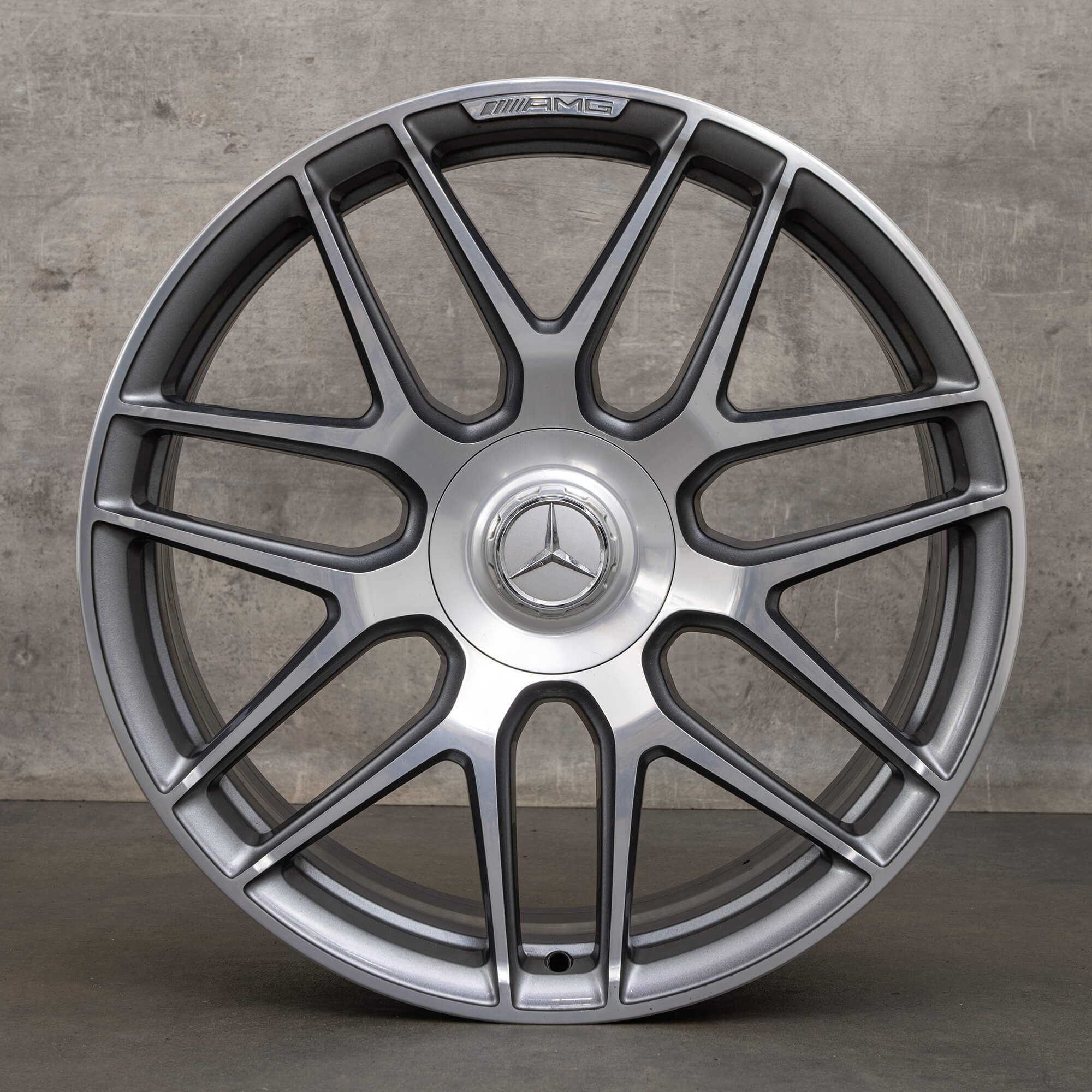 Original Mercedes Benz S-Klasse S63 S65 AMG Felgen 20 Zoll W222 A2224014200 A2224014300 himalaya grey glanzgedreht