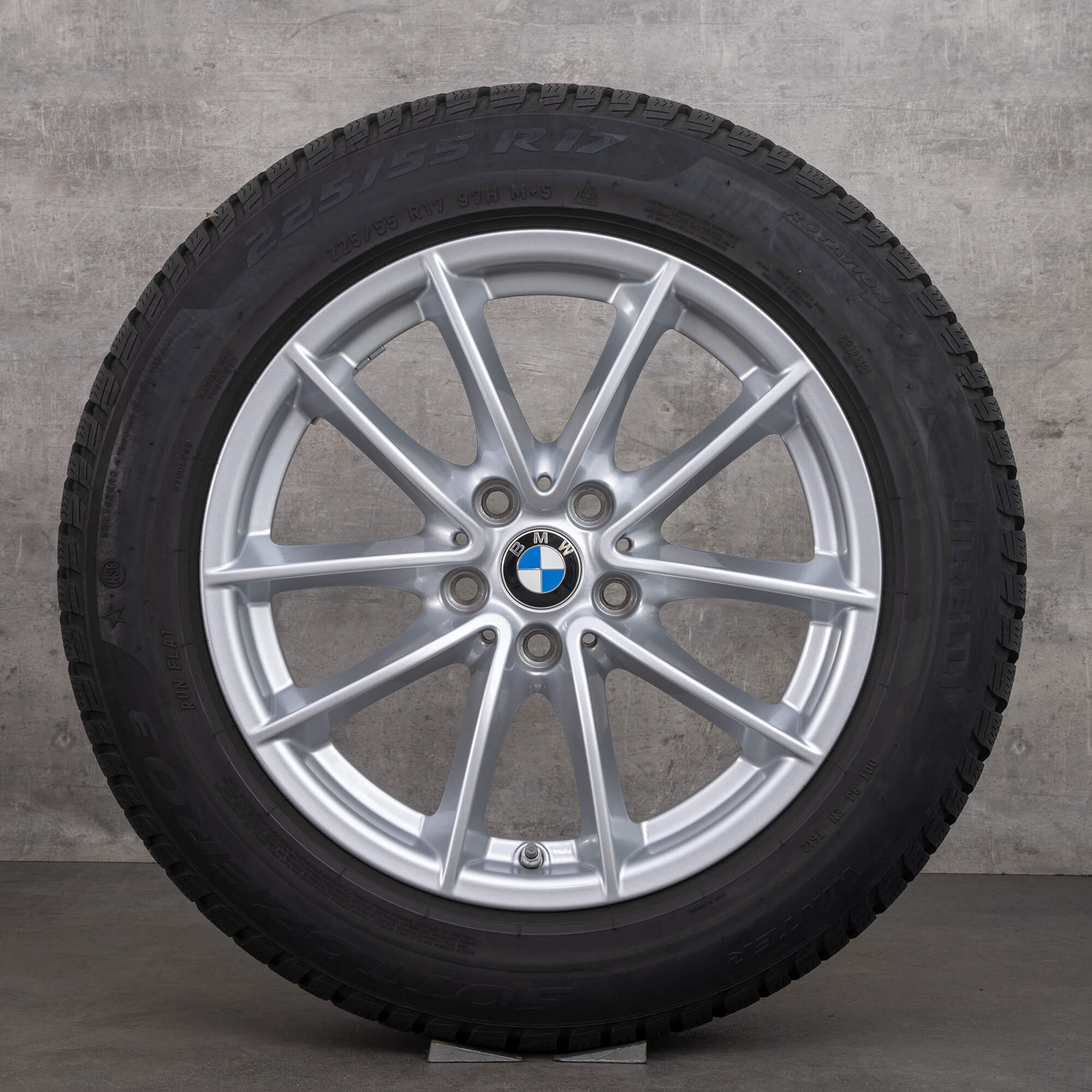 BMW 5 Series G30 G31 winter wheels 17 inch tires rims styling 618 6868217