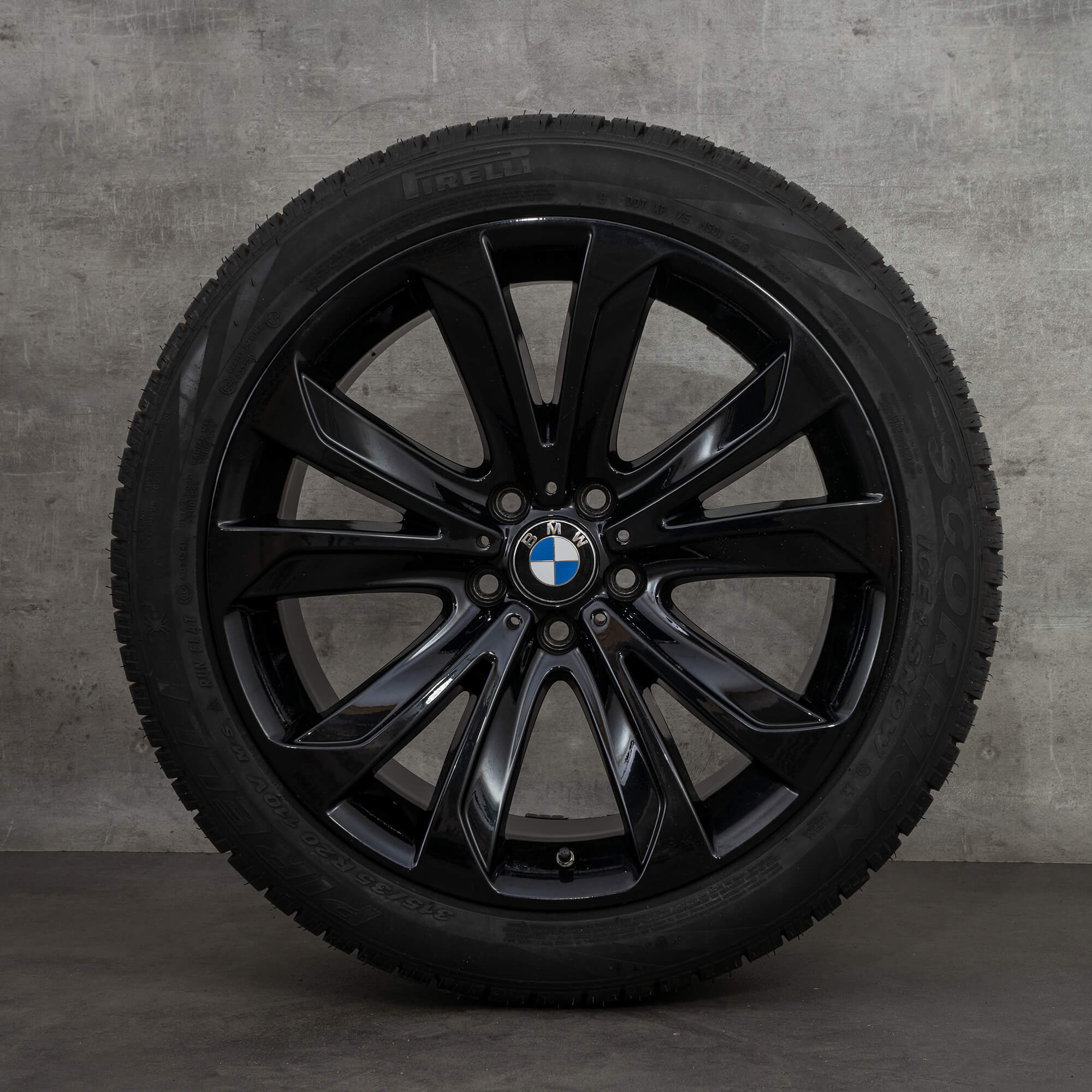BMW X5 E70 F15 X6 F16 20 palcové ráfky zimní pneumatiky kola styl 491