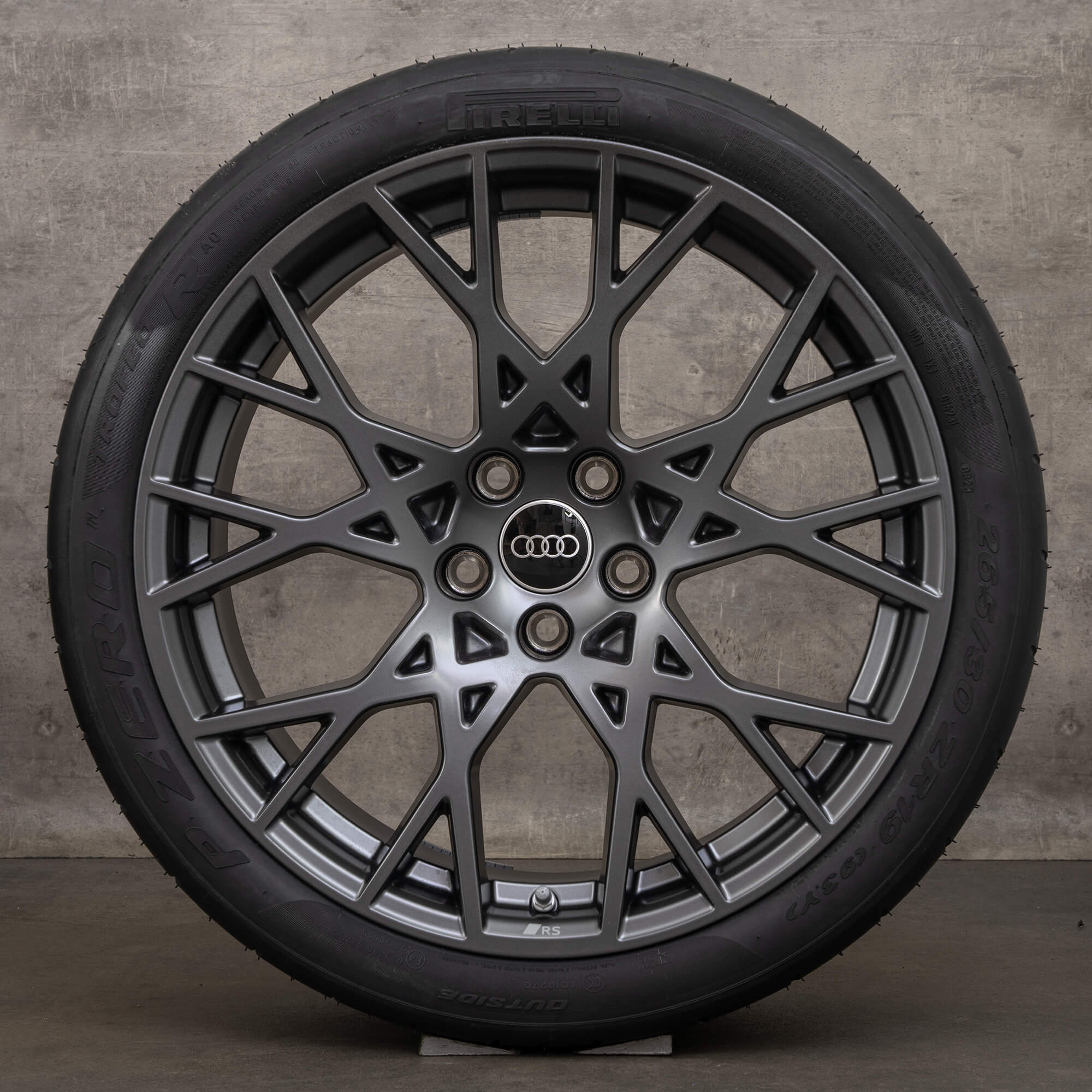 Original Audi RS3 8Y 19 inch summer tires rims 8Y0601025CL grey NEW