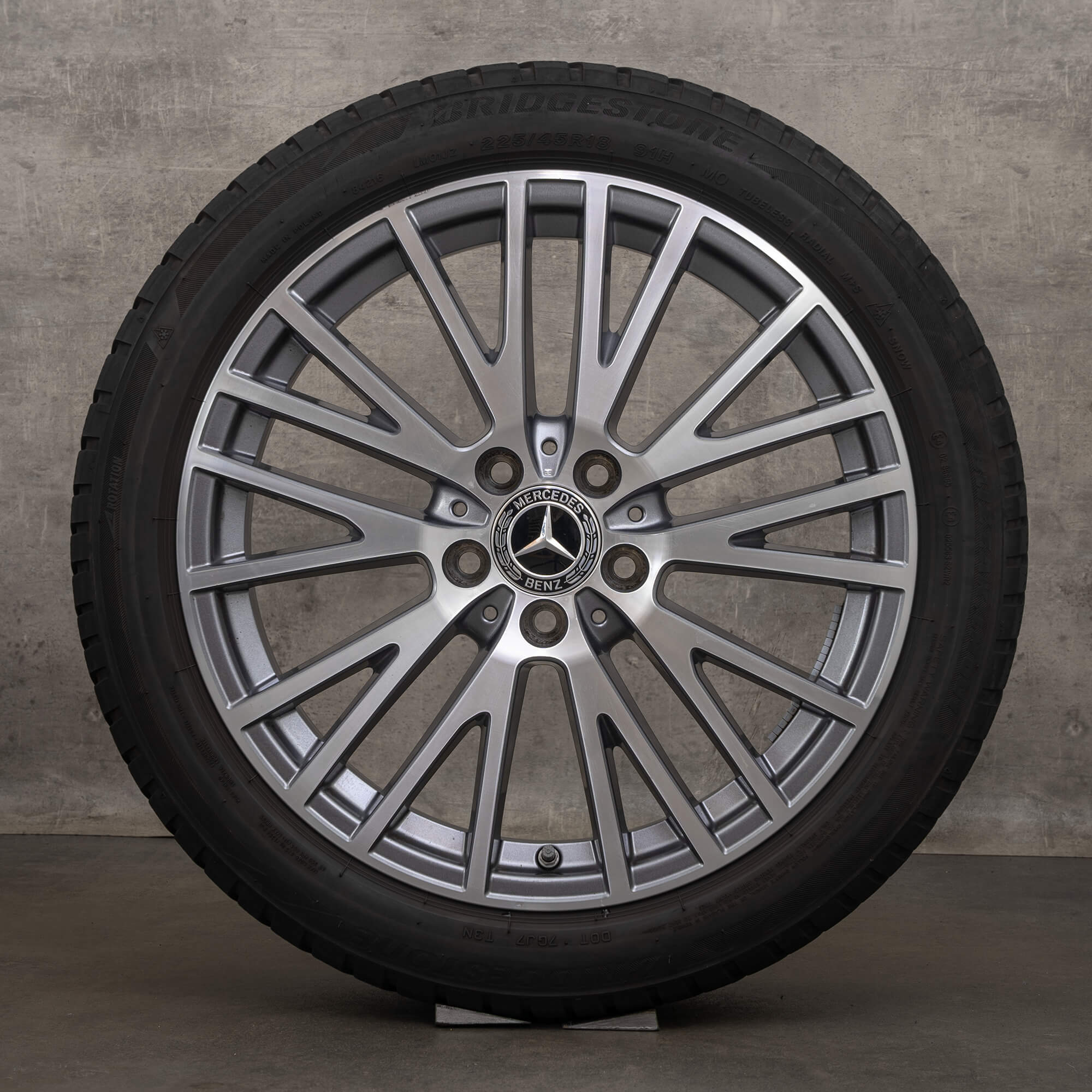 OEM Mercedes Benz AB Class CLA winter wheels 18 inch W177 V177 W247 X118 C118 rims A1774010600 himalaya grey high-sheen