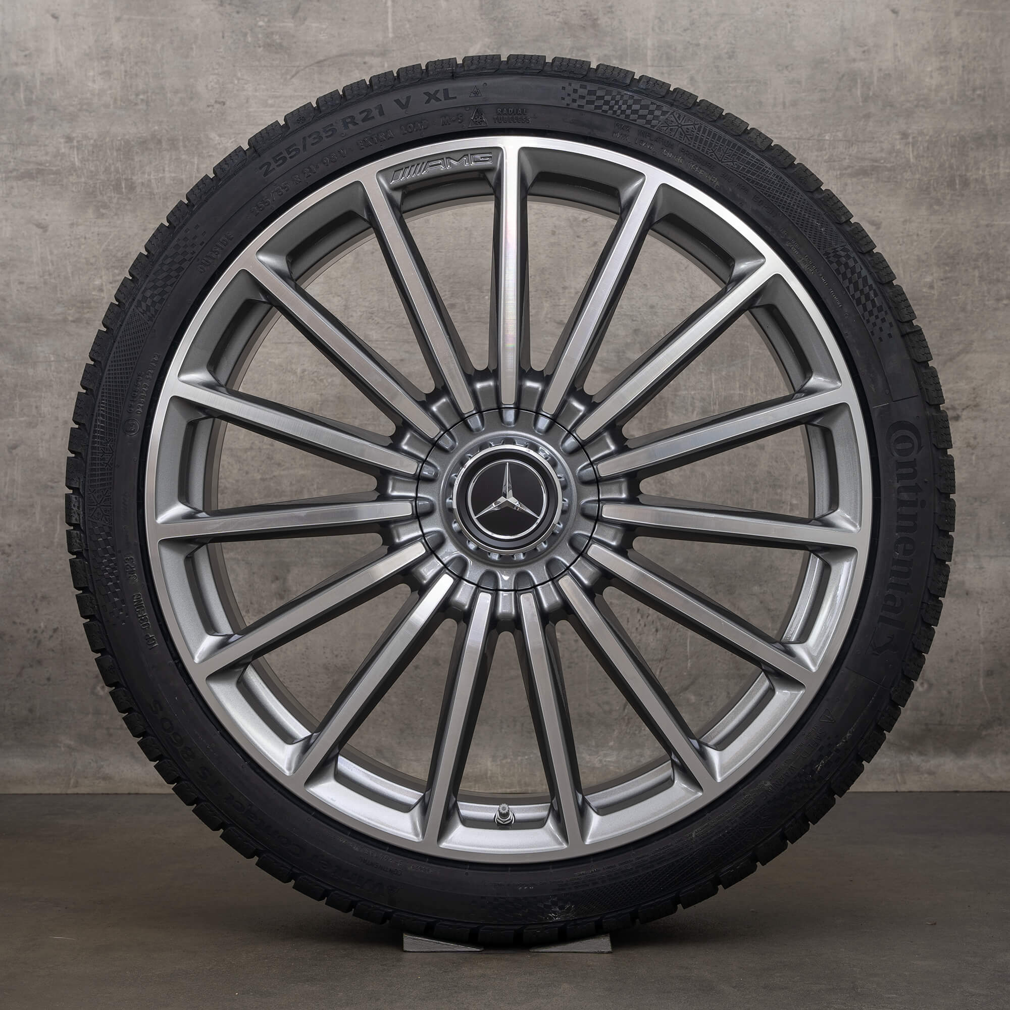 OEM AMG Mercedes Benz GLA35 45 X247 H247 21 inch rims winter tires A2474012200 himalaya grey high-sheen NEW