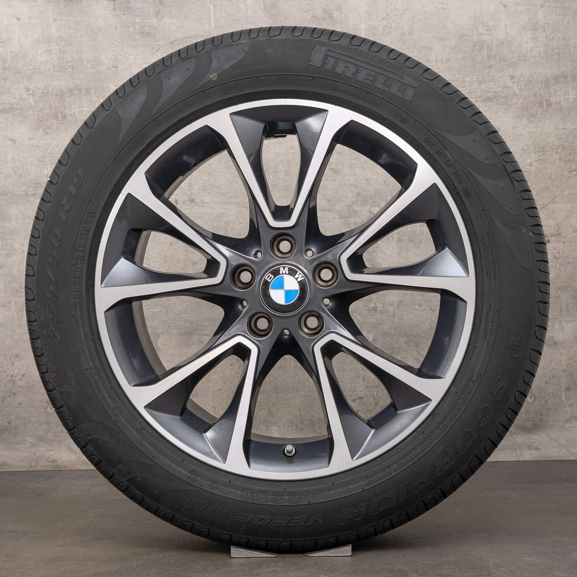 BMW X5 E70 F15 letni alu kola pneumatiky 19 palcové ráfky styl 449 6853955