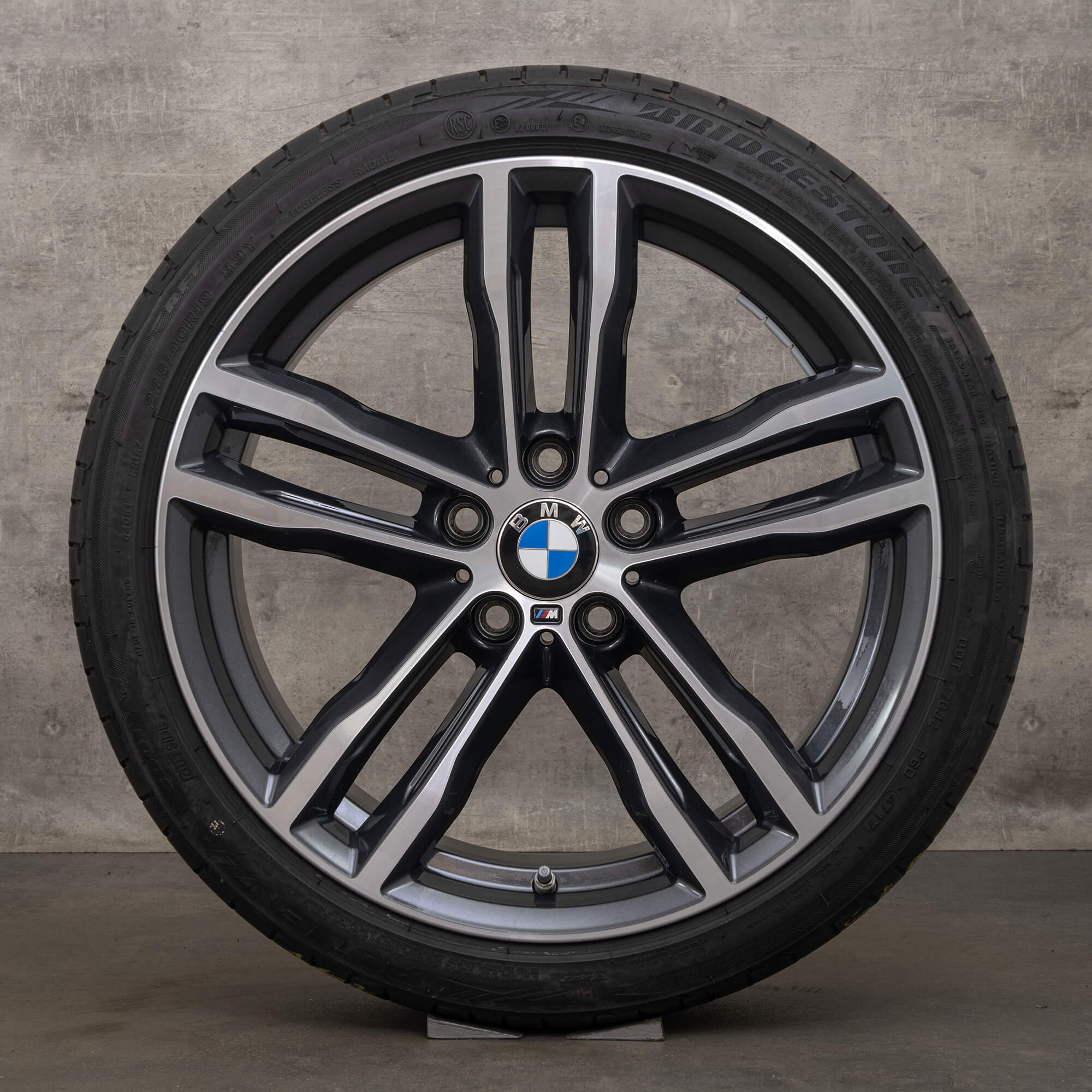 Originele BMW 3 Serie F30 F31 4 F32 F33 F36 zomerwielen 19 inch velgen zomerbanden 704 M 8043650 8043651