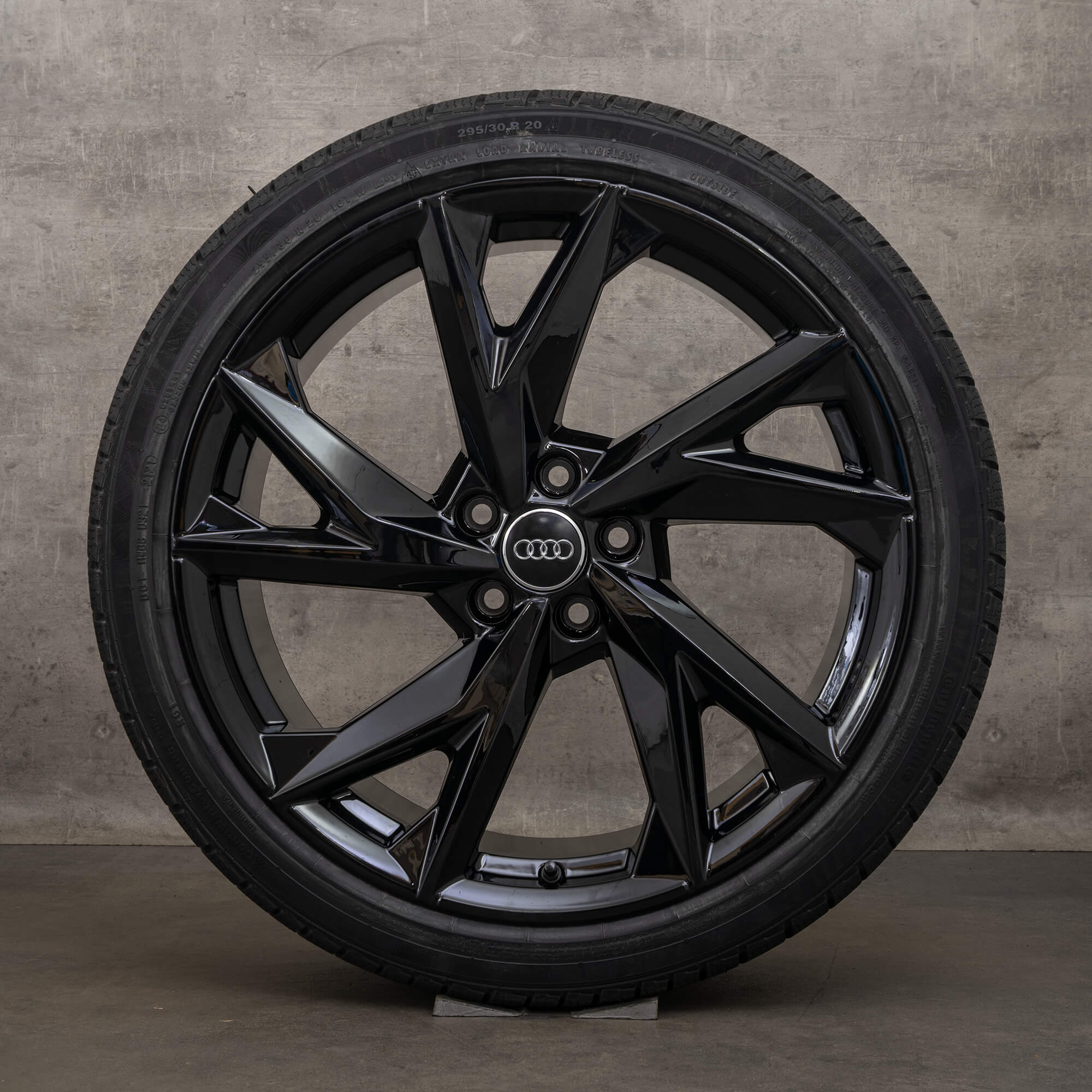 Jante originale Audi R8 4S 20 inch anvelope de iarnă 4S0601025BS 4S0601025BR roți negre