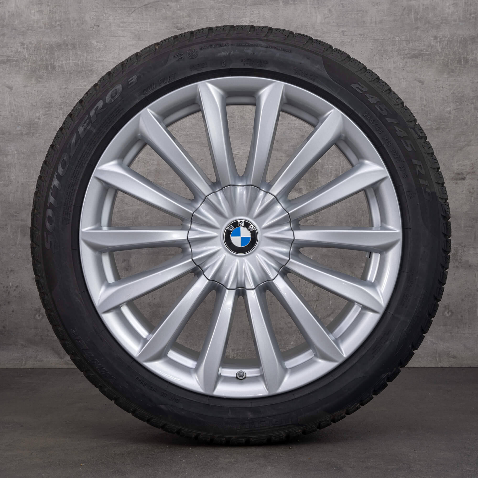 BMW 7 series G11 G12 6 GT G32 winter wheels tires 19 inch rims 620 mm