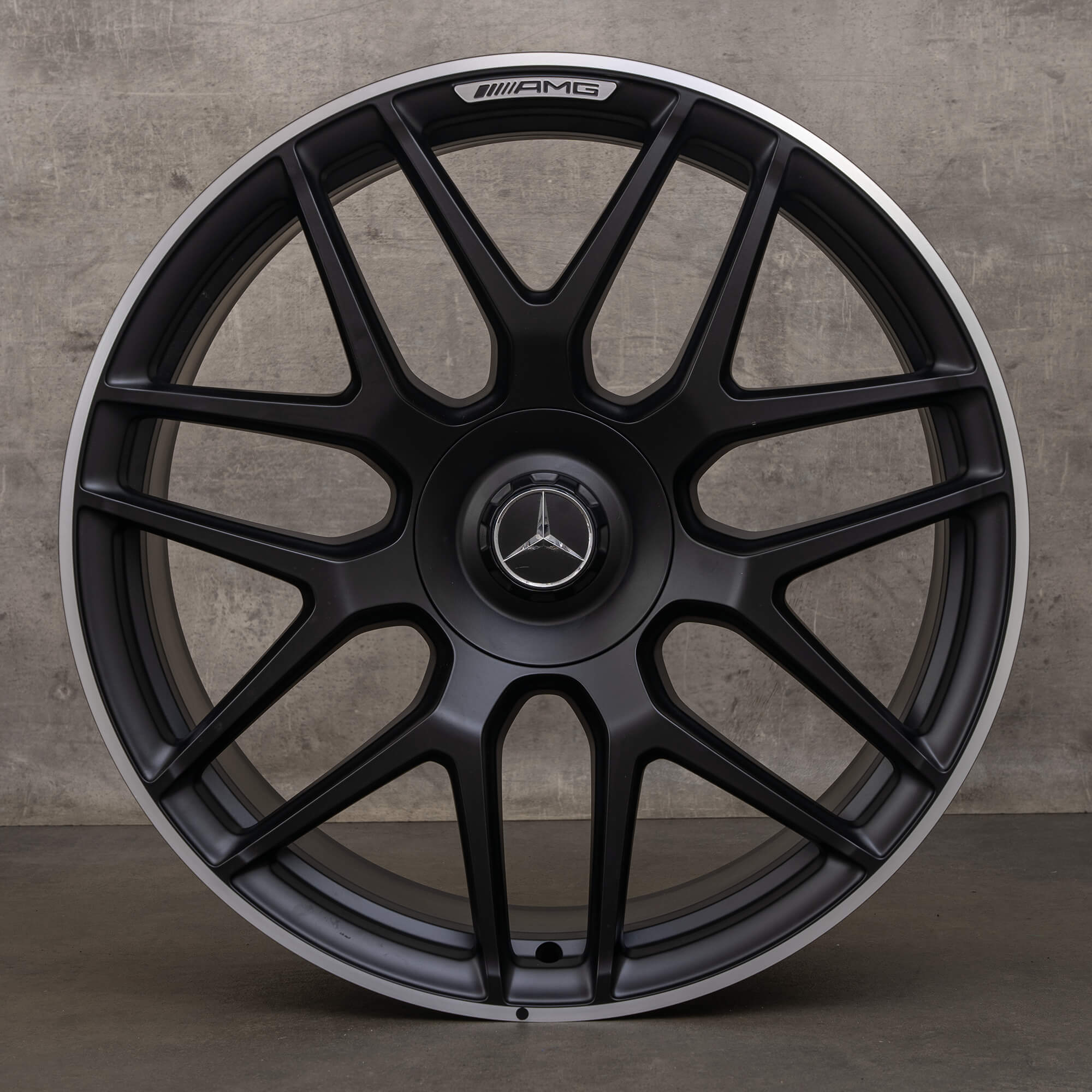 OEM Mercedes Benz G-Class AMG rims 22 inch W463A G 63 A4634012000 black satin gloss NEW