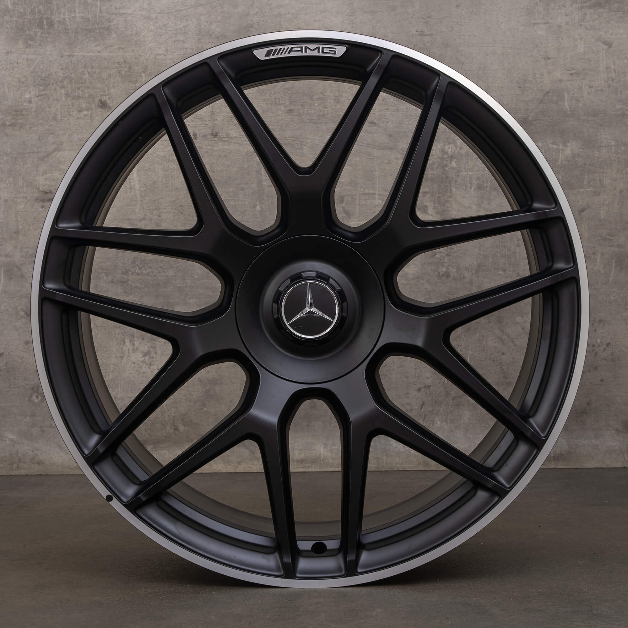 Originele Mercedes Benz G-Klasse AMG velgen 22 inch W463A G 63 A4634012000 zwart satijn gepolijst NIEUW