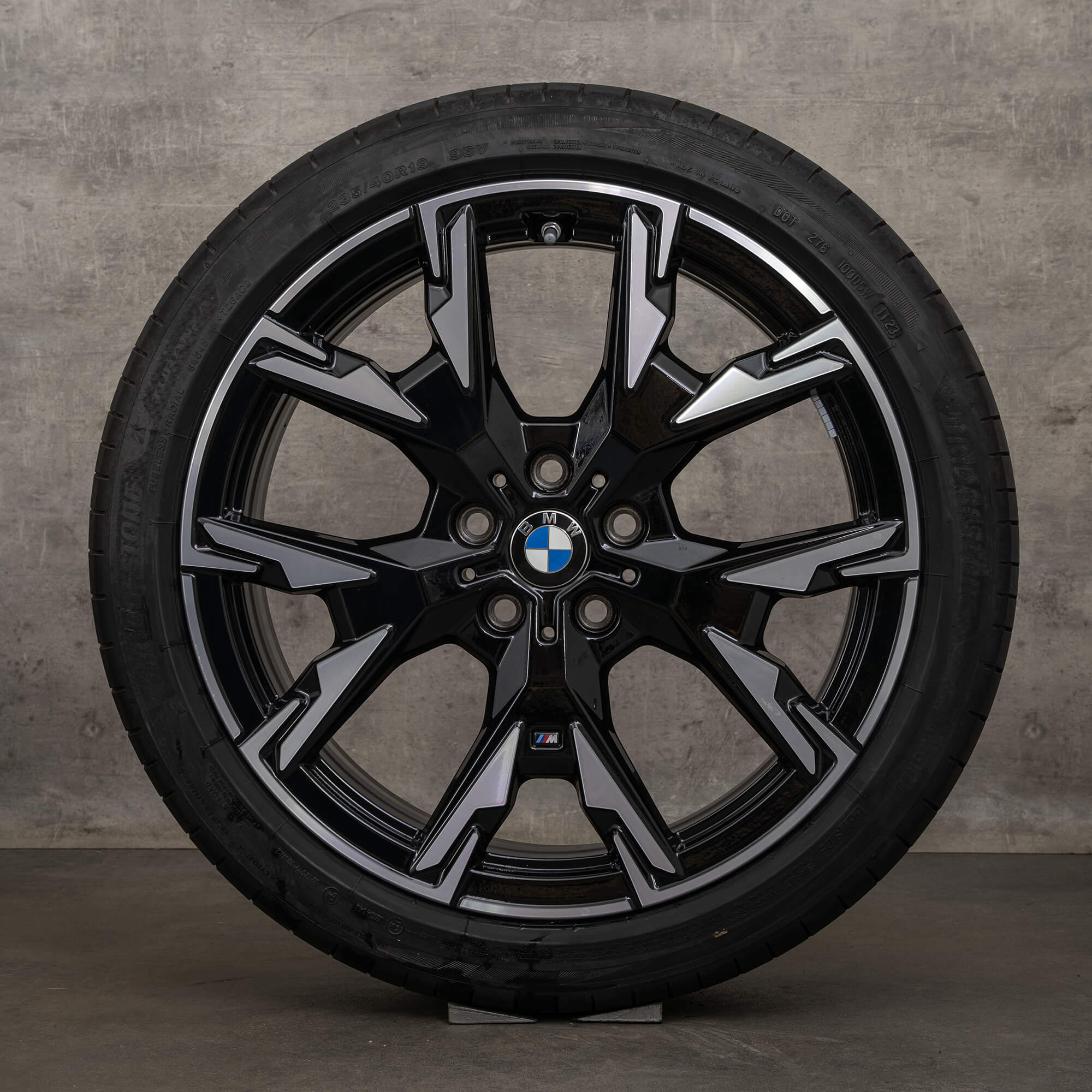 Original BMW 1er Felgen 19 Zoll F70 M135 xDrive Sommerräder 5A45267 jet black glanzgedreht