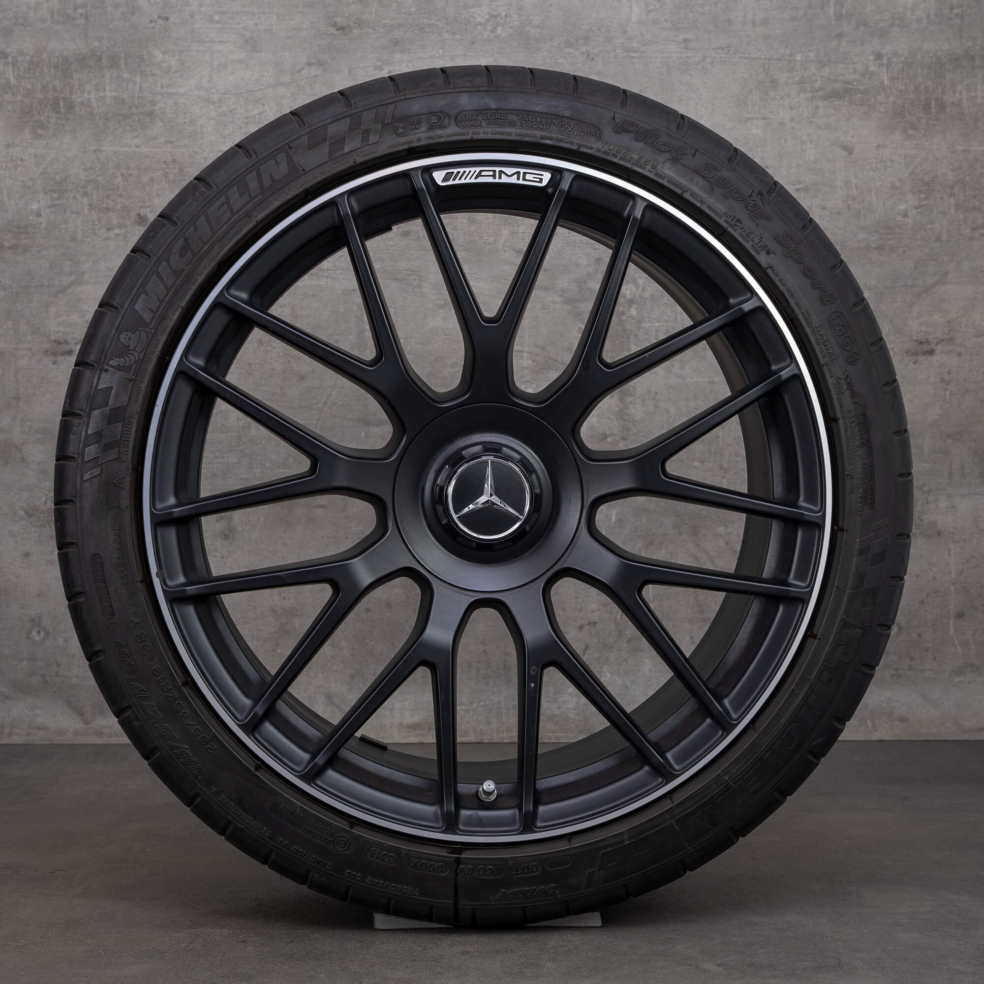 AMG 19 inch rims Mercedes Benz C63 S W205 S205 summer tires wheels